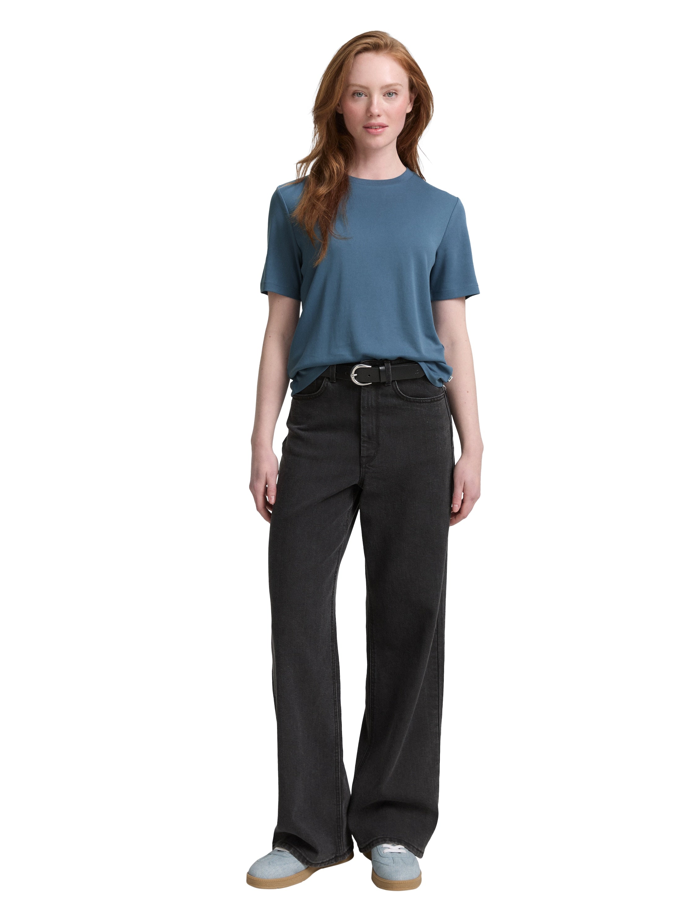 Tom Tailor Basic Loose Fit Dusty Blue T-shirt