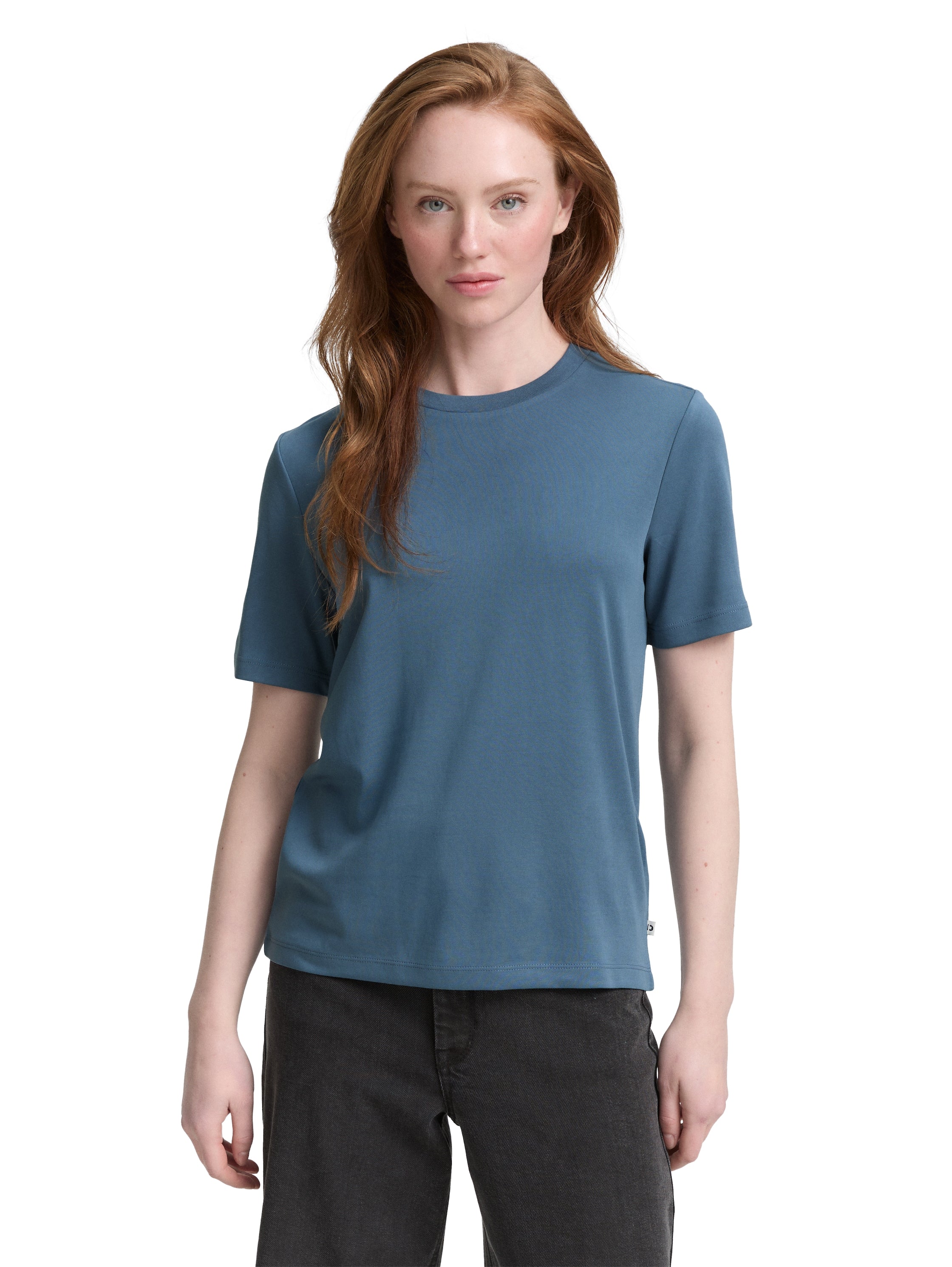 Tom Tailor Basic Loose Fit Dusty Blue T-shirt