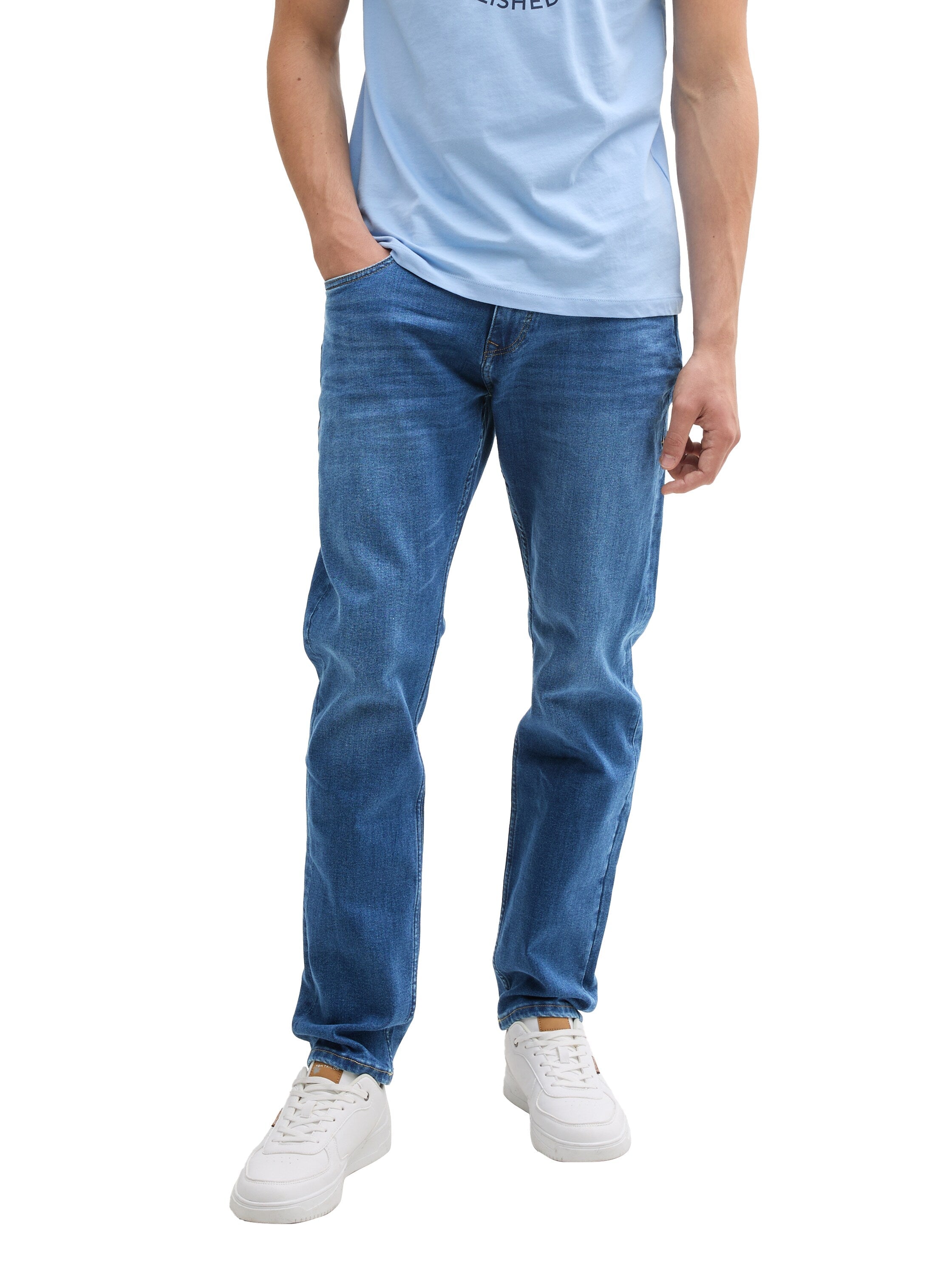 Tom Tailor Use Mid Stone Blue Denim Slim Jeans