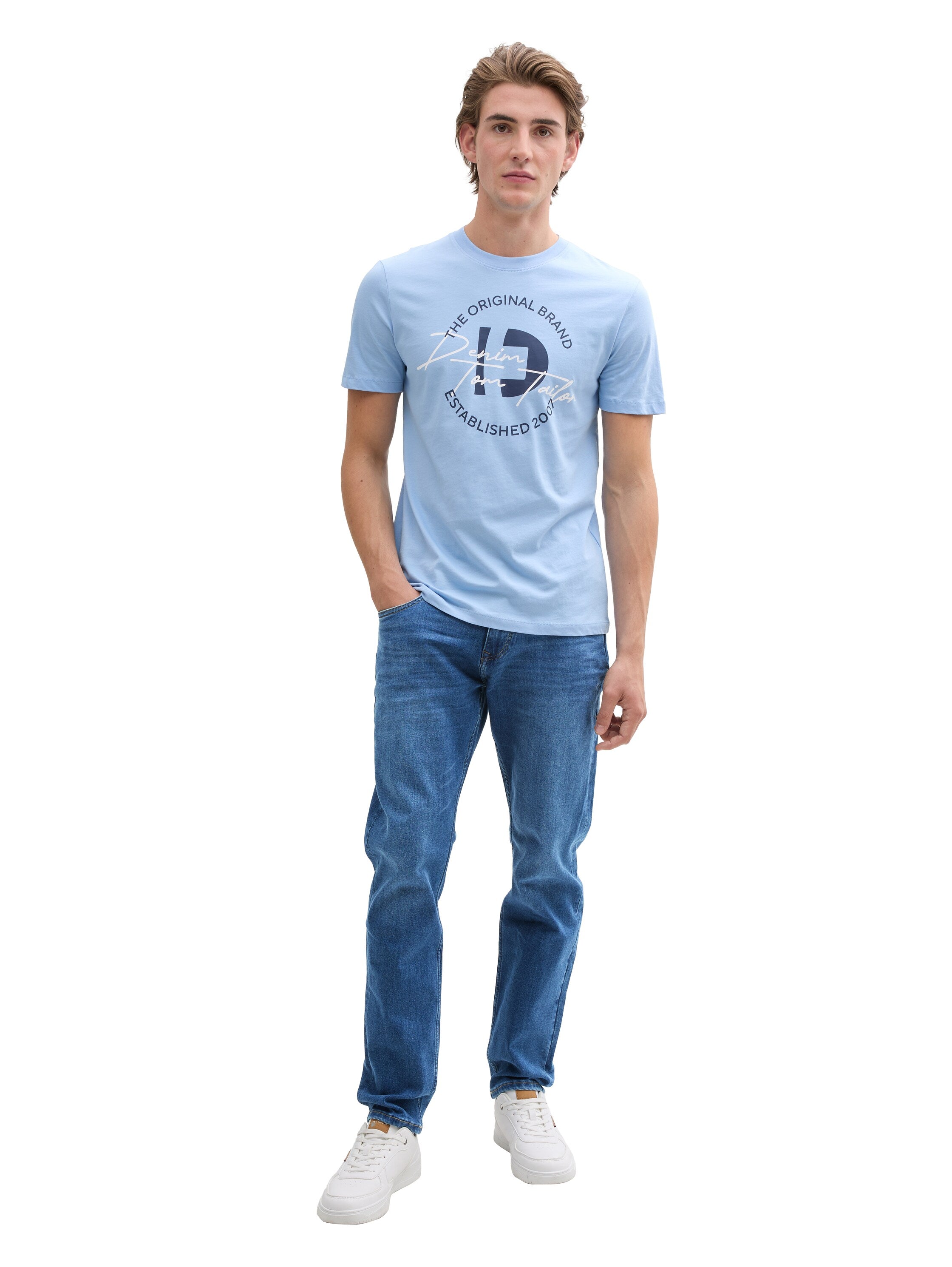 Tom Tailor Use Mid Stone Blue Denim Slim Jeans