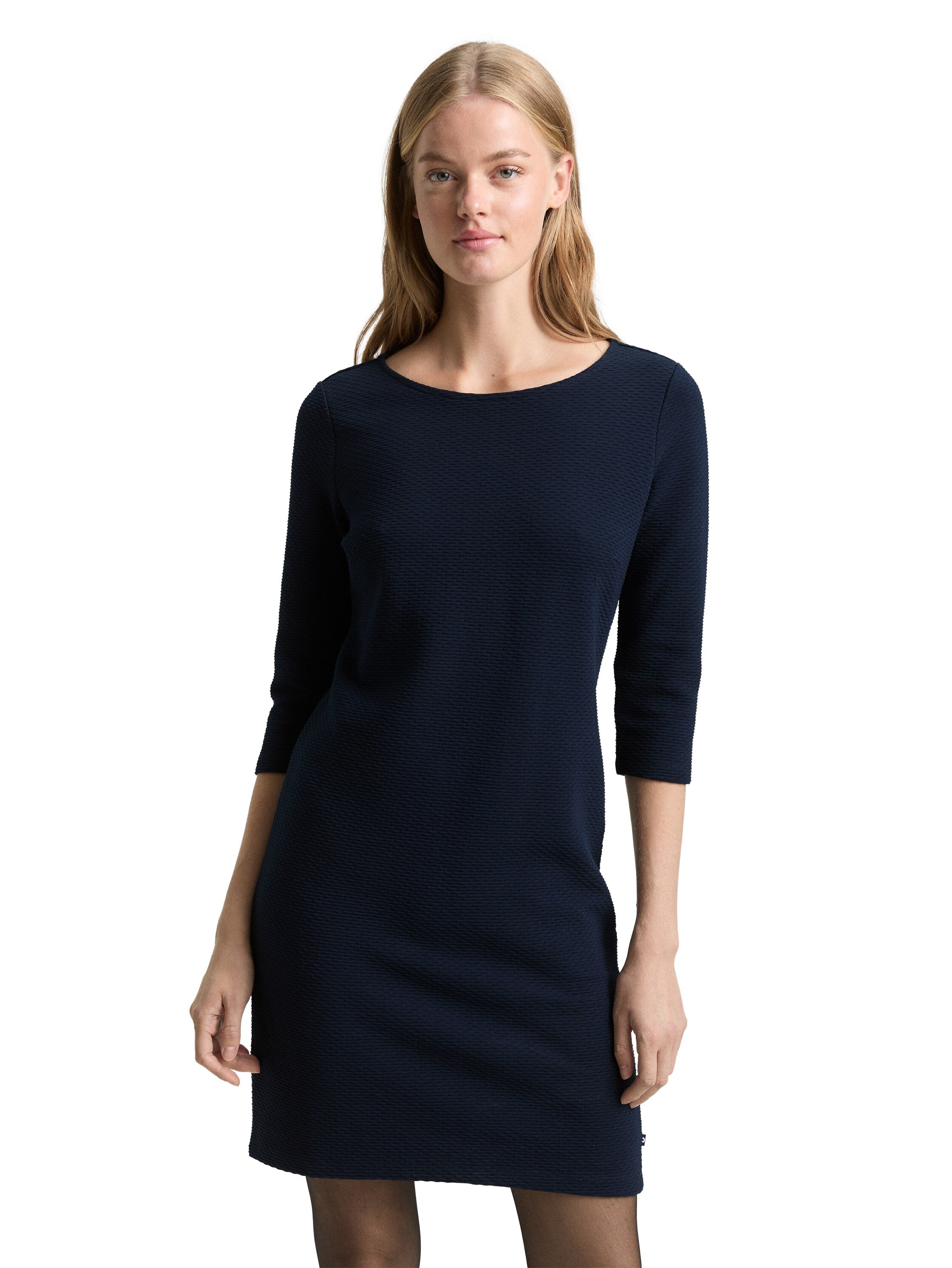 Tom Tailor Navy Dress With Back Zippered