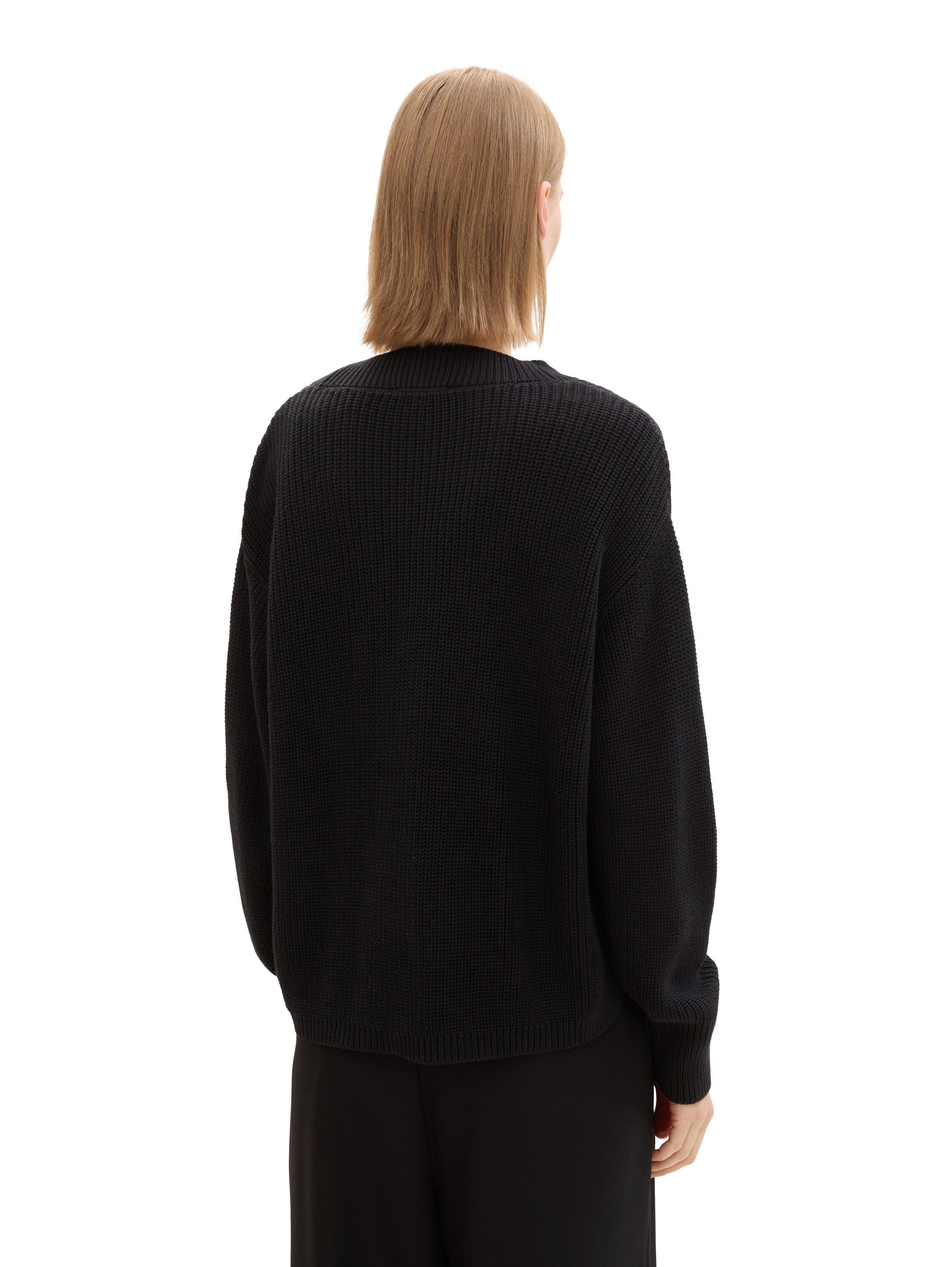 Tom Tailor V-Neck Black Cardigan