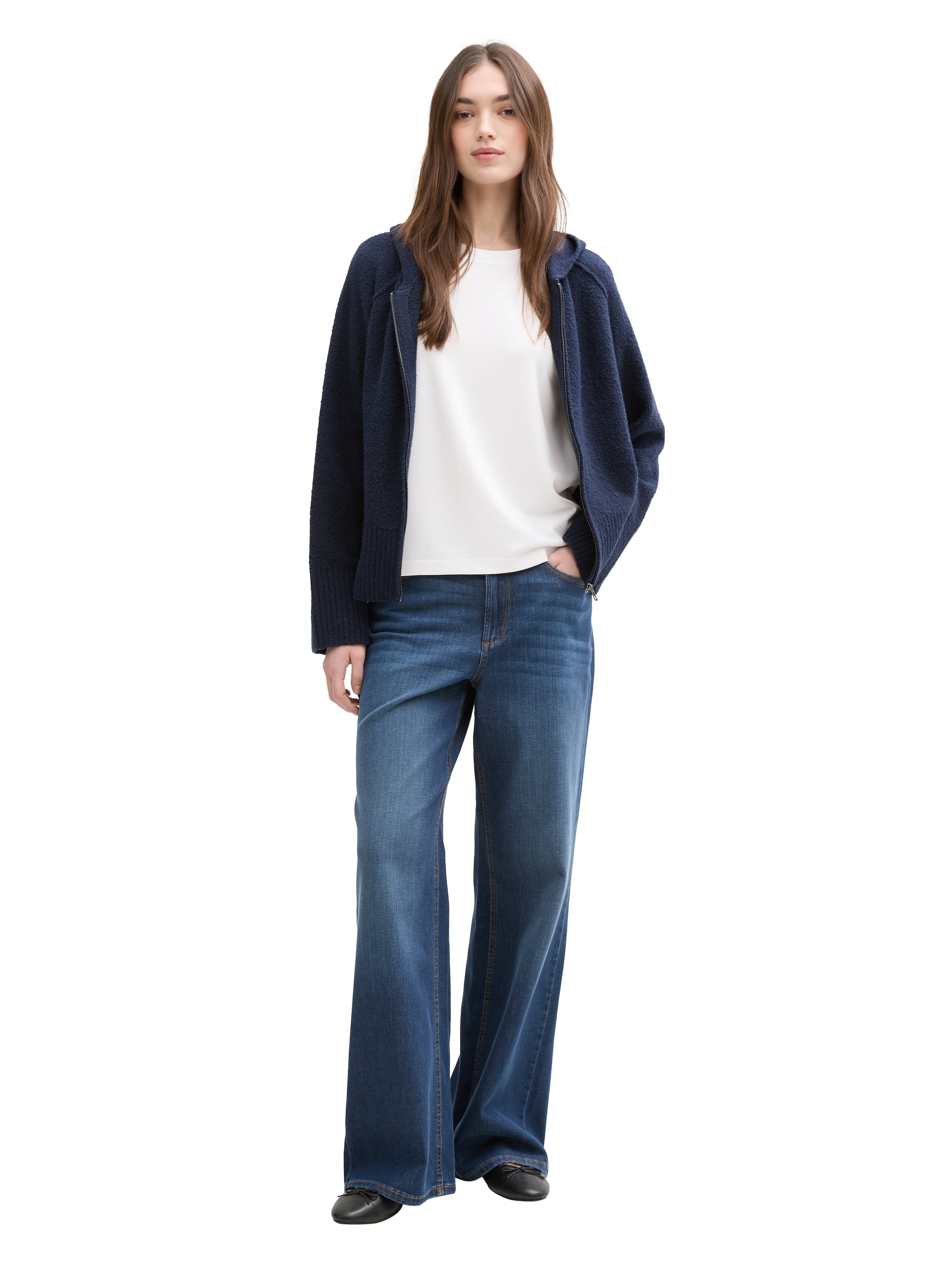 Tom Tailor White Basic Loose Fit T-Shirt