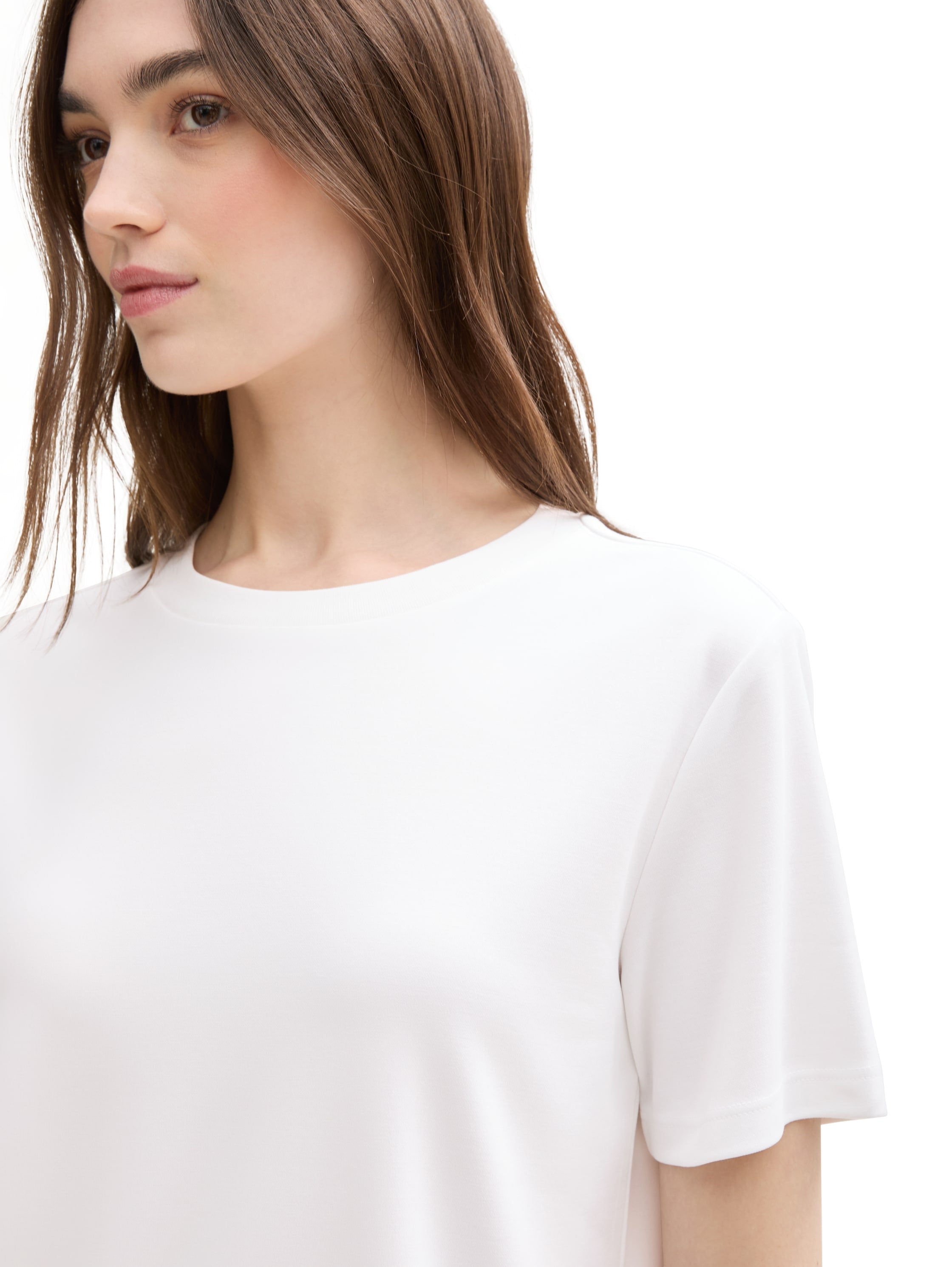 Tom Tailor White Basic Loose Fit T-Shirt