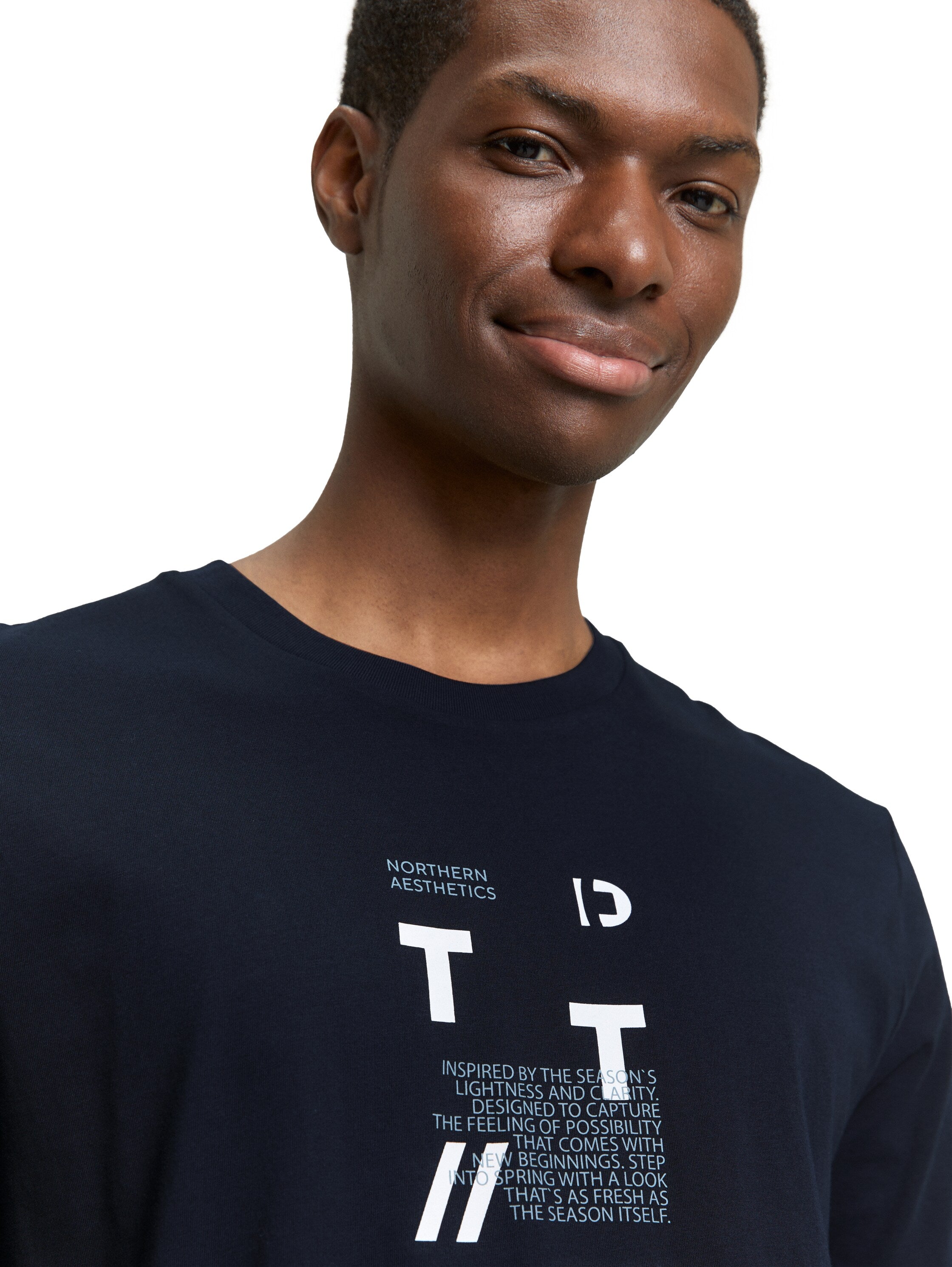 Tom Tailor Navy Short Sleeved T-Shirt