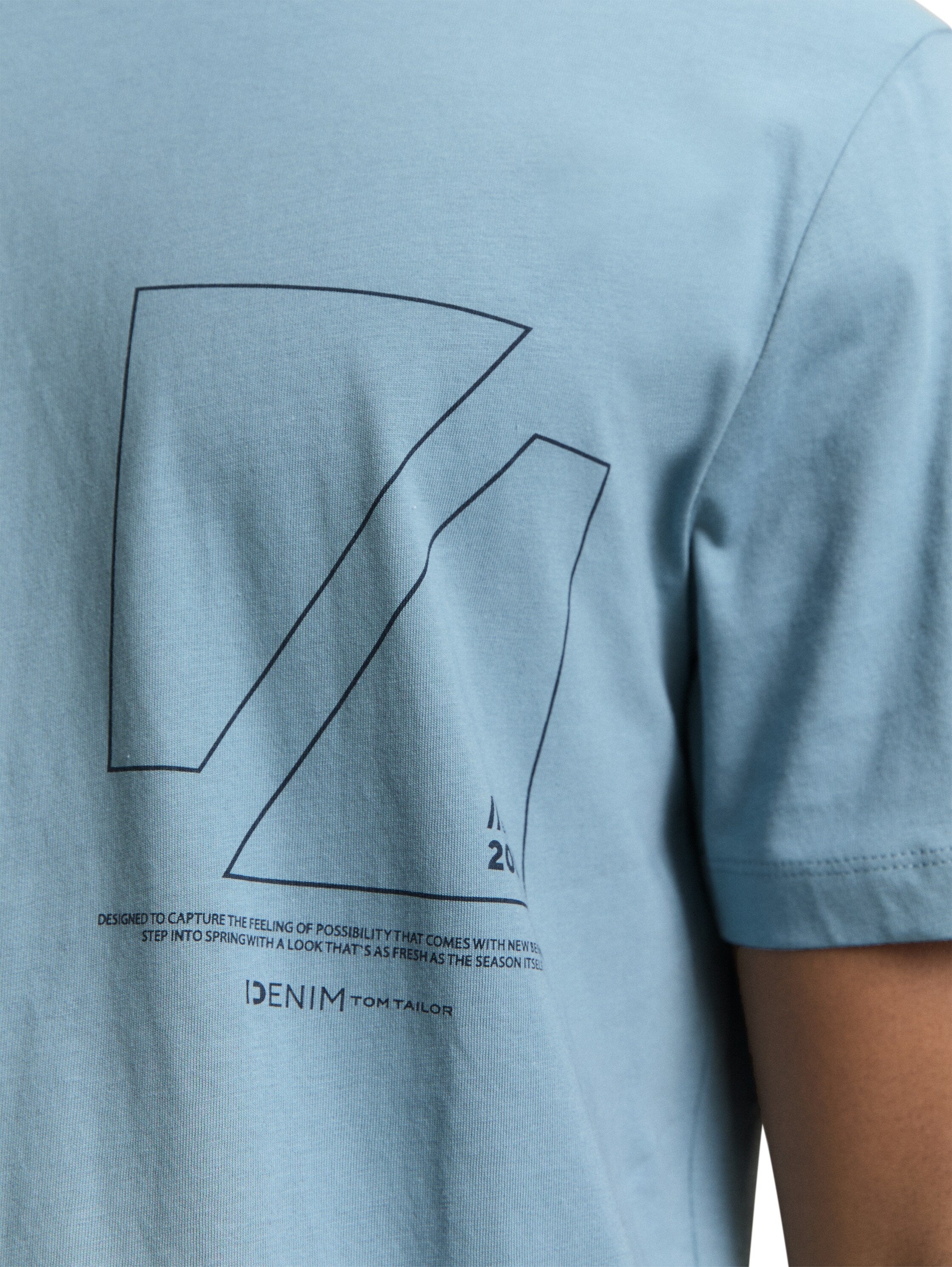 Tom Tailor Blue Short Sleeved T-Shirt