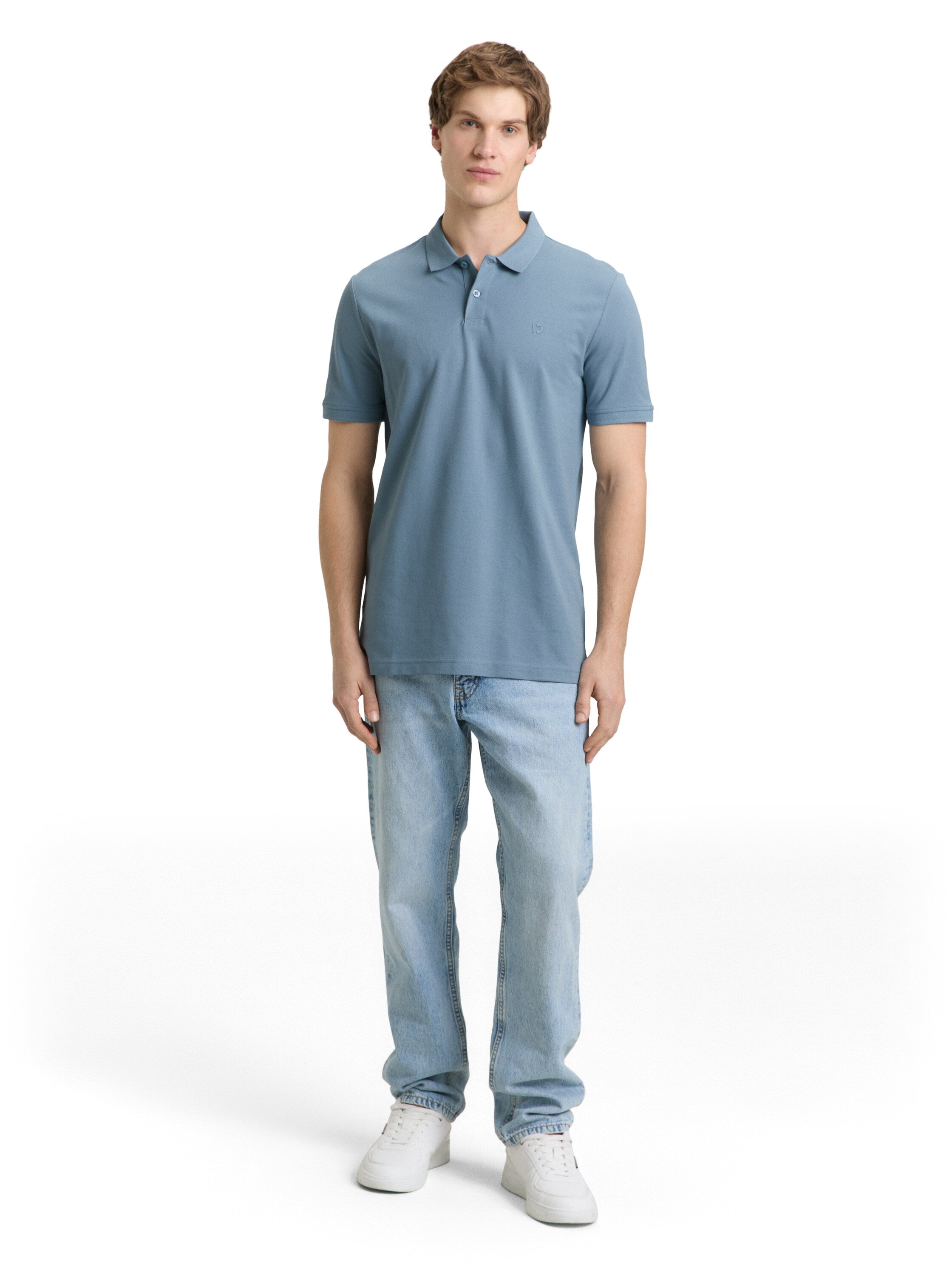 Tom Tailor Blue Cotton Polo
