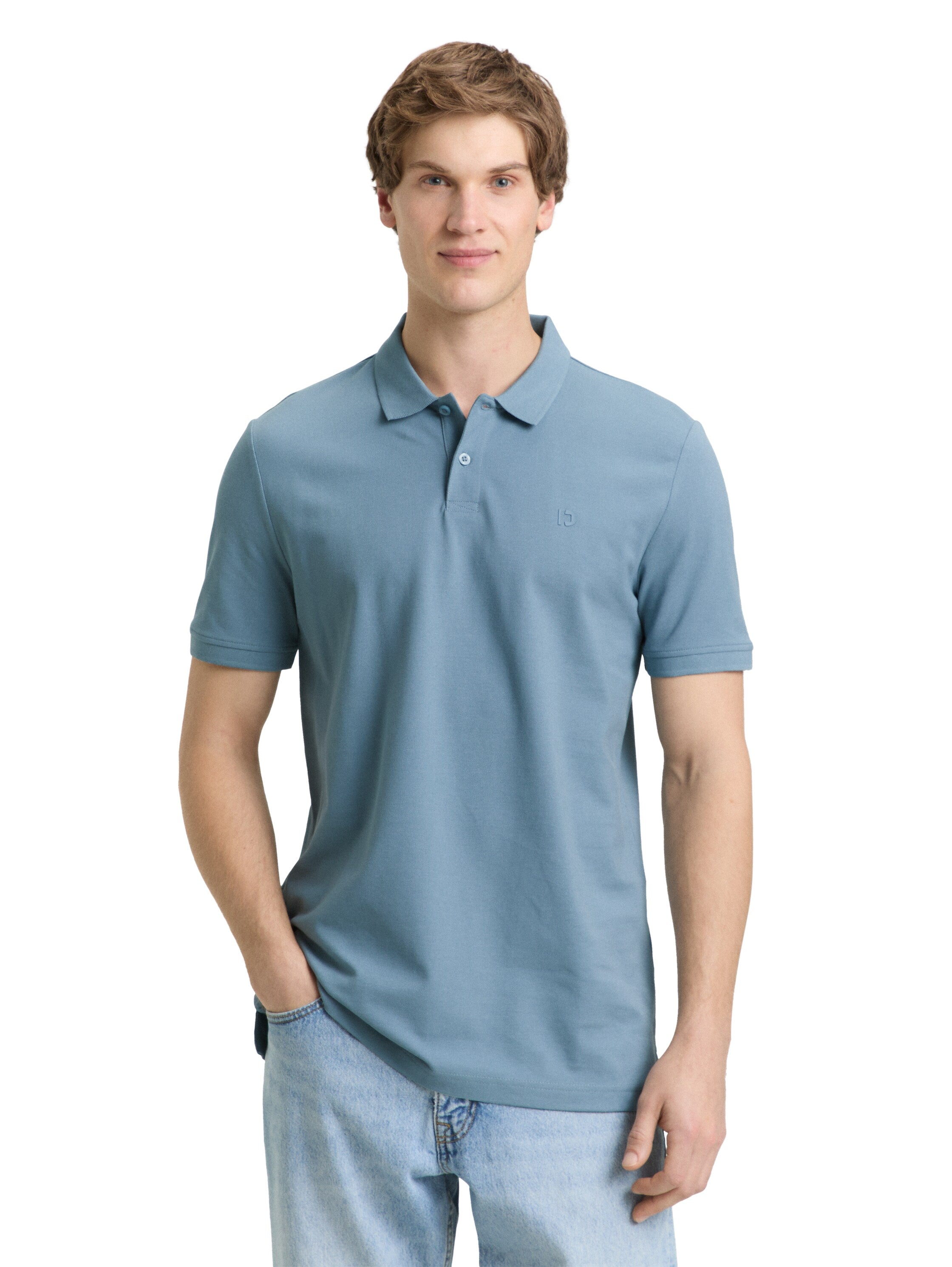 Tom Tailor Blue Cotton Polo