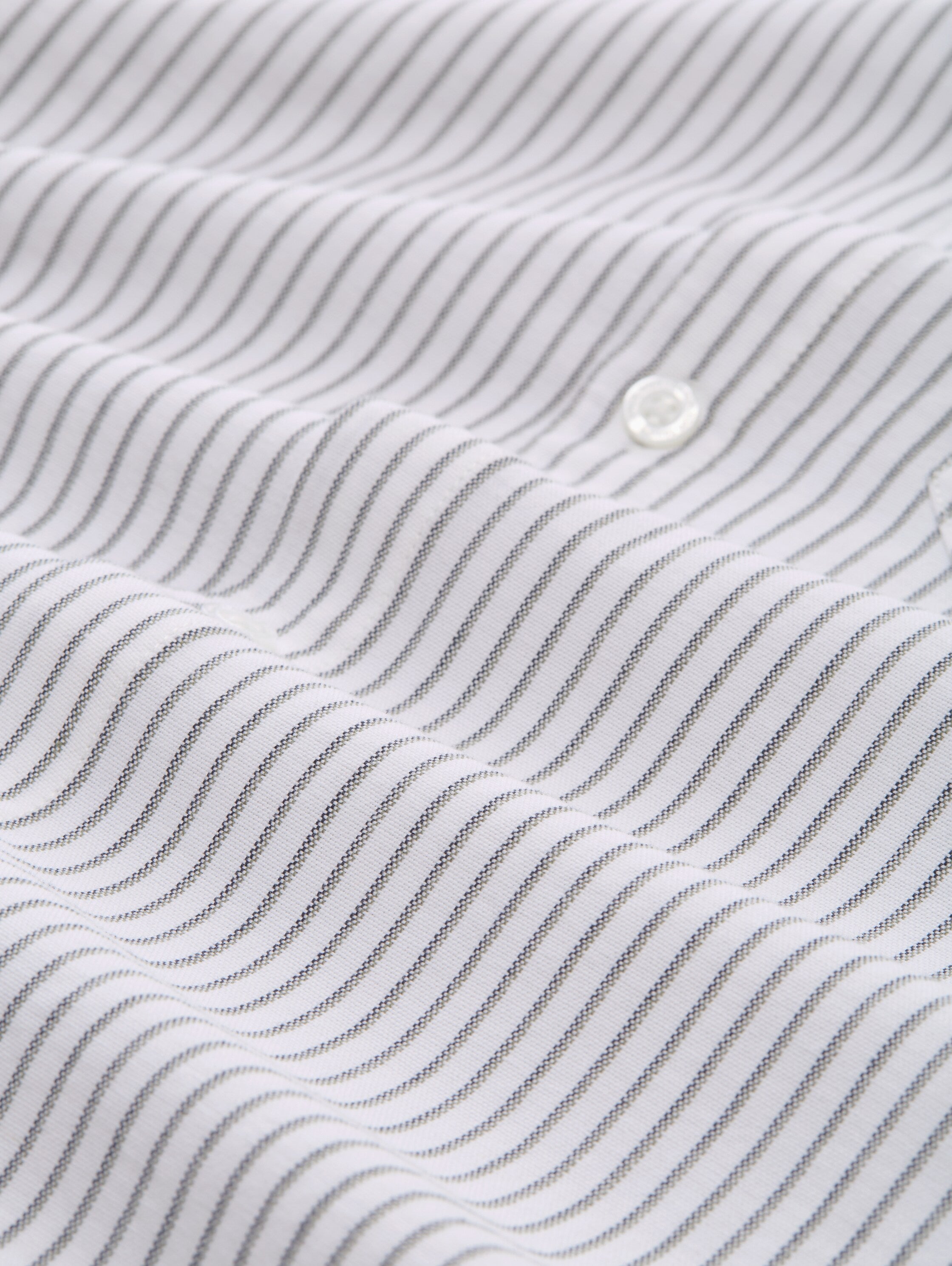 Tom Tailor Relaxed Fit White Shirt with Striped Design