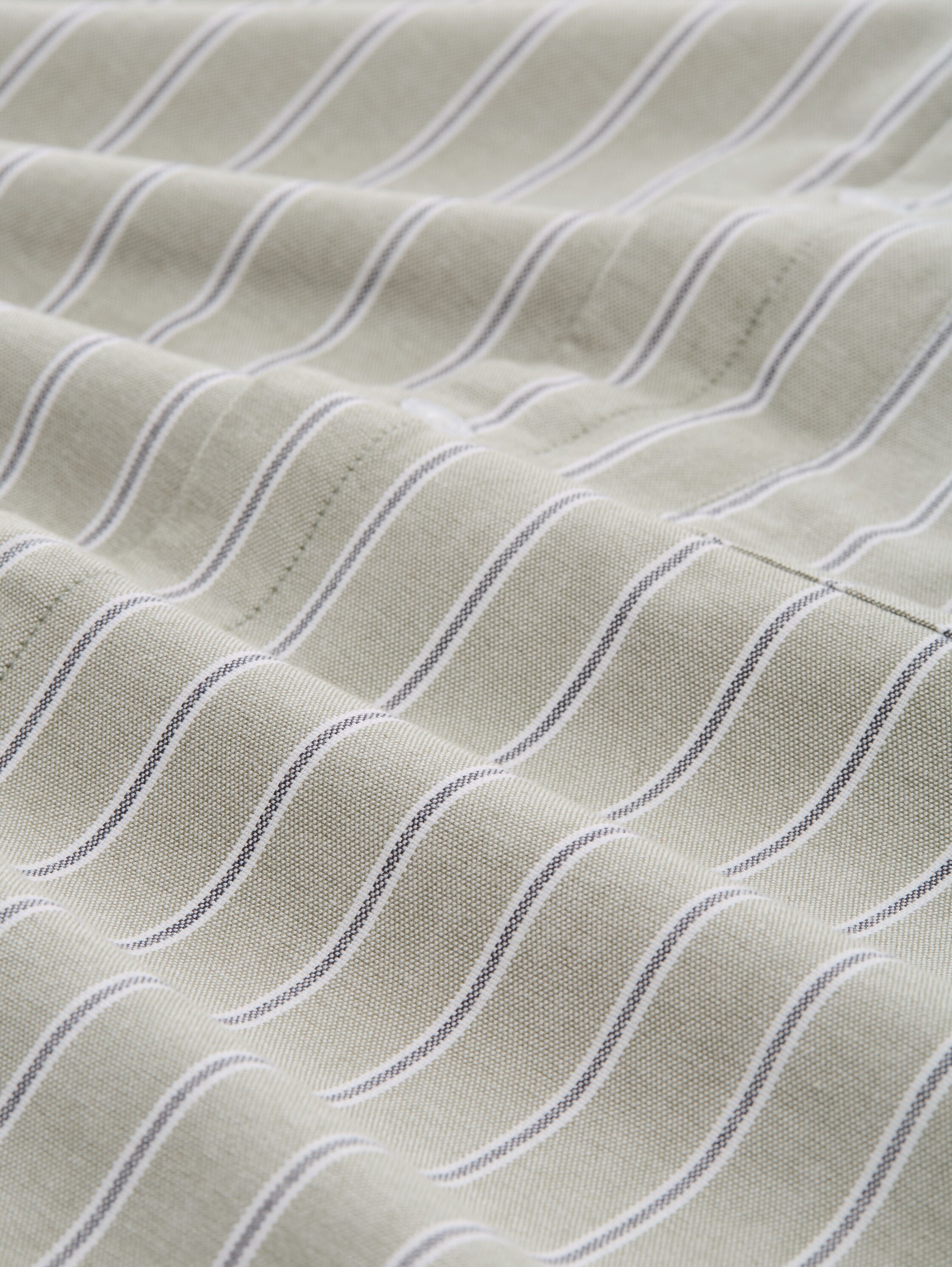 Tom Tailor Relaxed Fit Olive Shirt with Striped Design