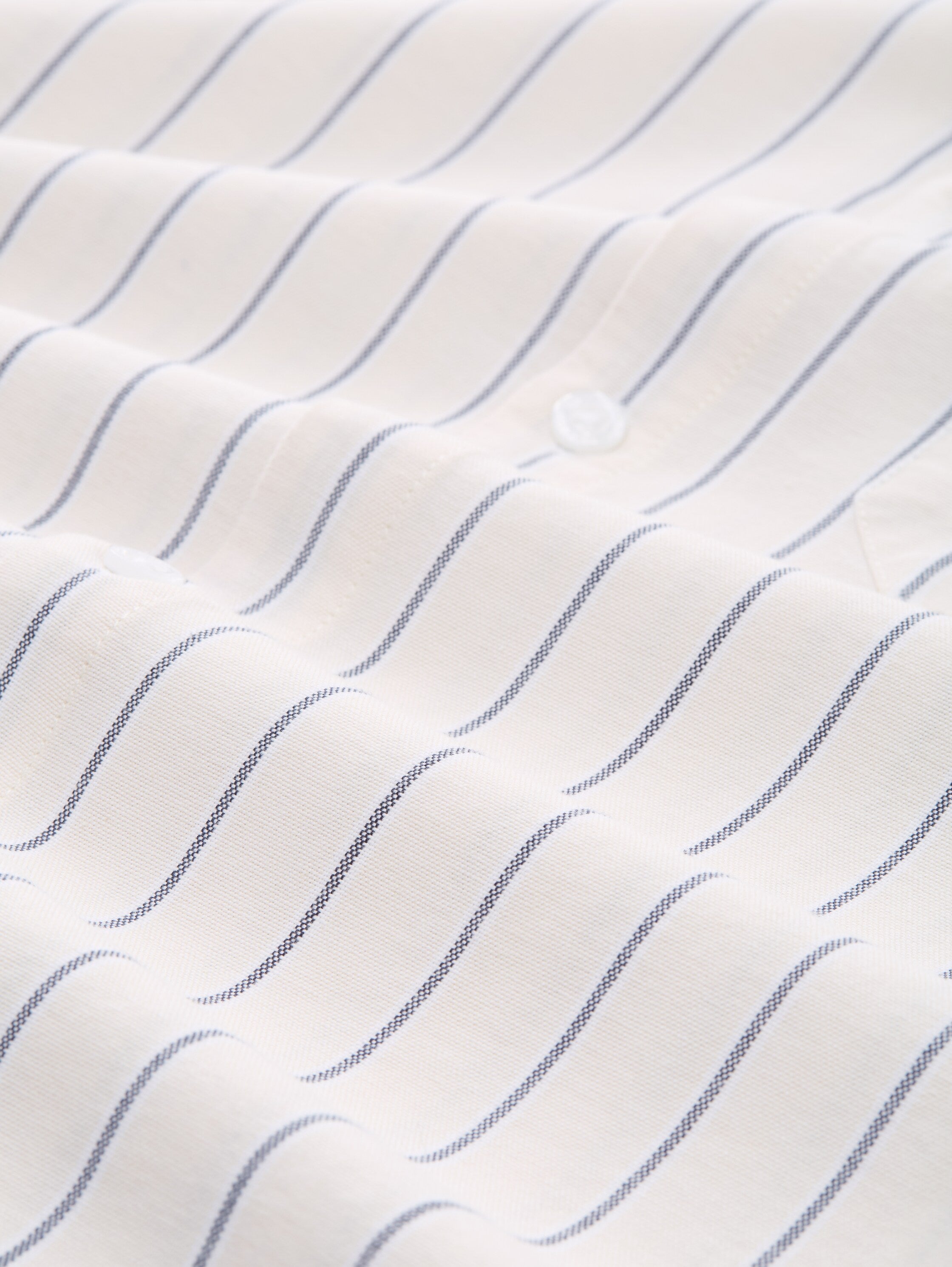 Tom Tailor Relaxed Fit White Shirt with Striped Design