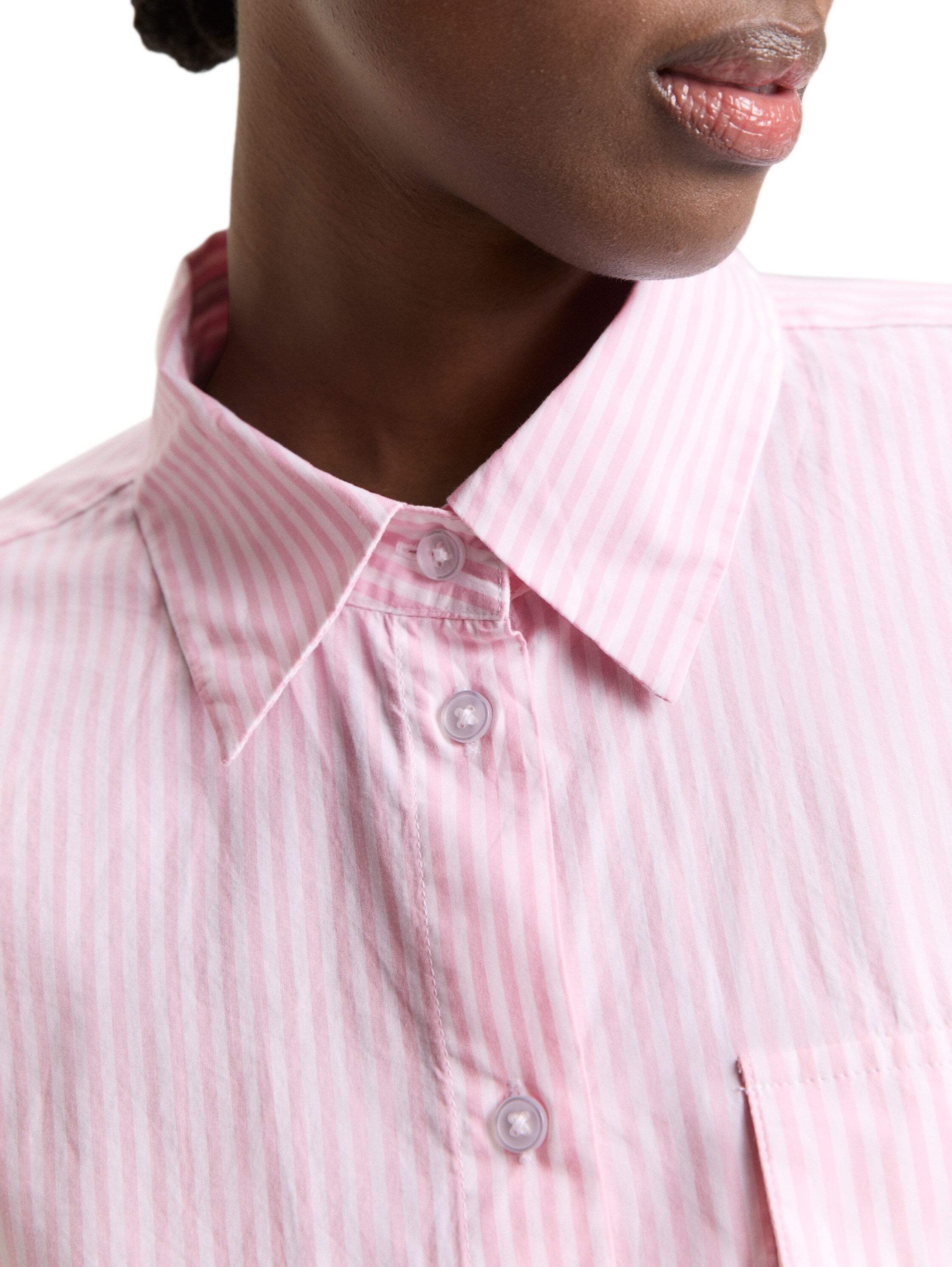 Tom Tailor Pink White Stripes Shirt