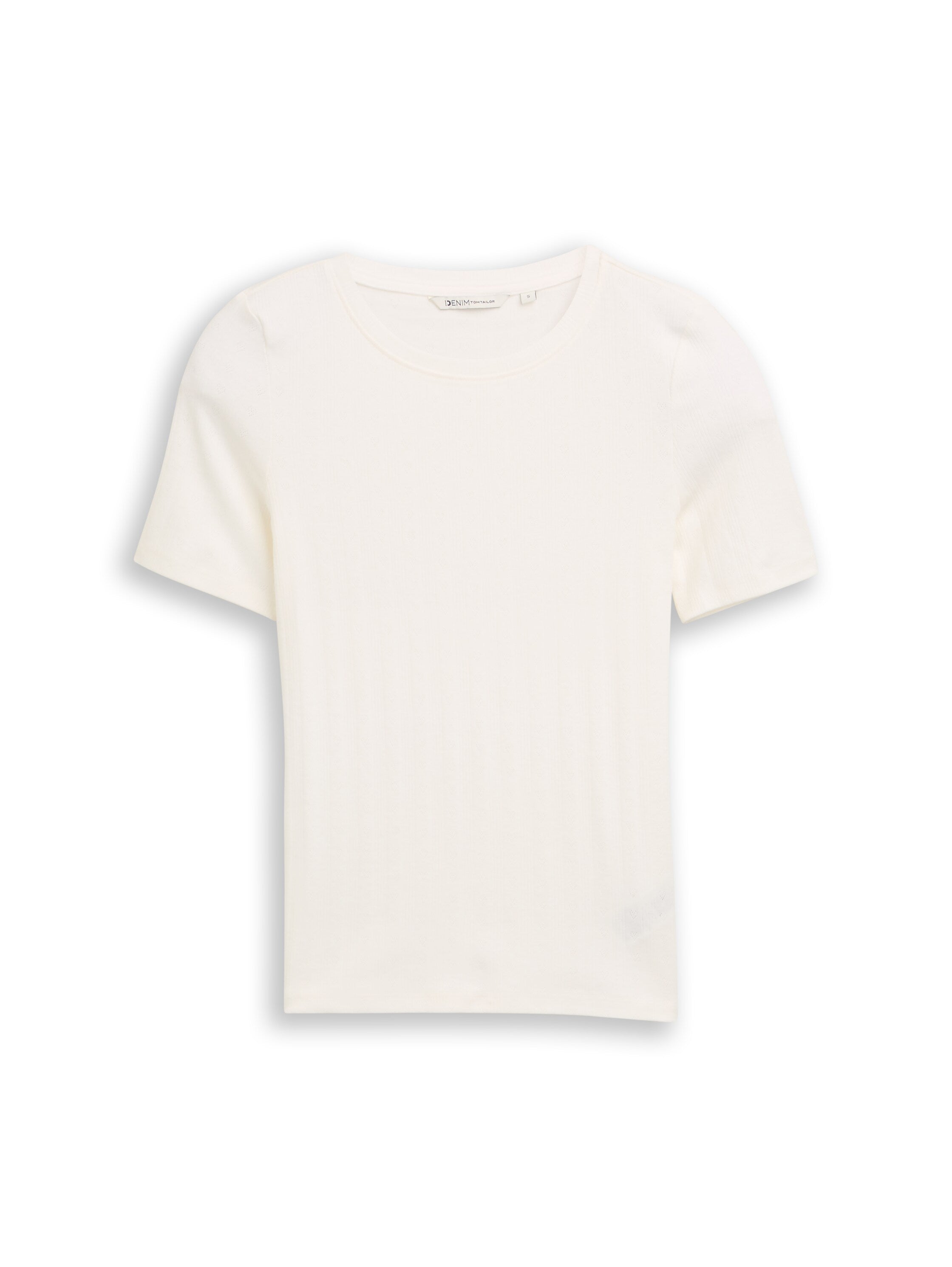 Tom Tailor White Slim Fit T-Shirt