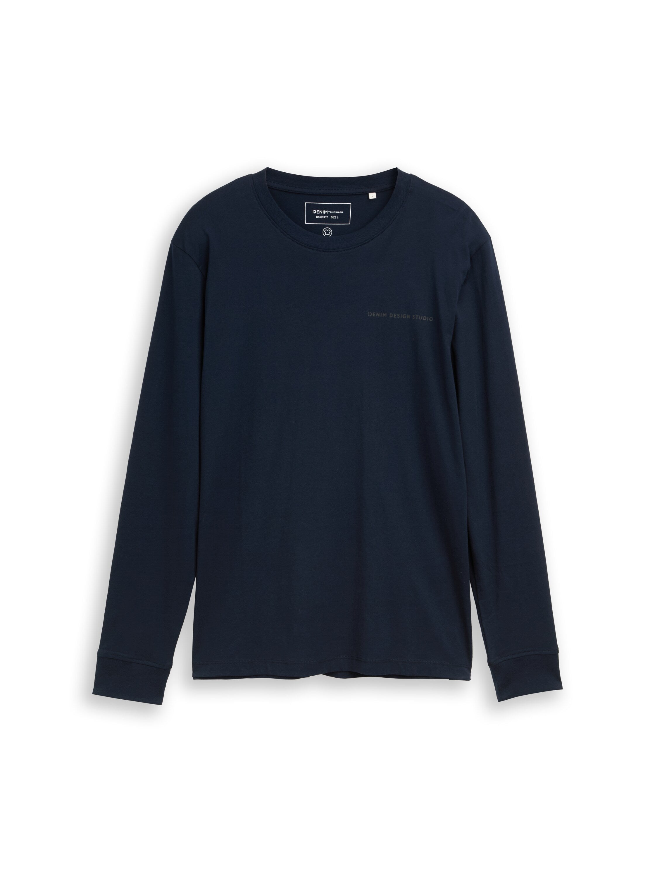 Tom Tailor Long Sleeved Navy T-Shirt
