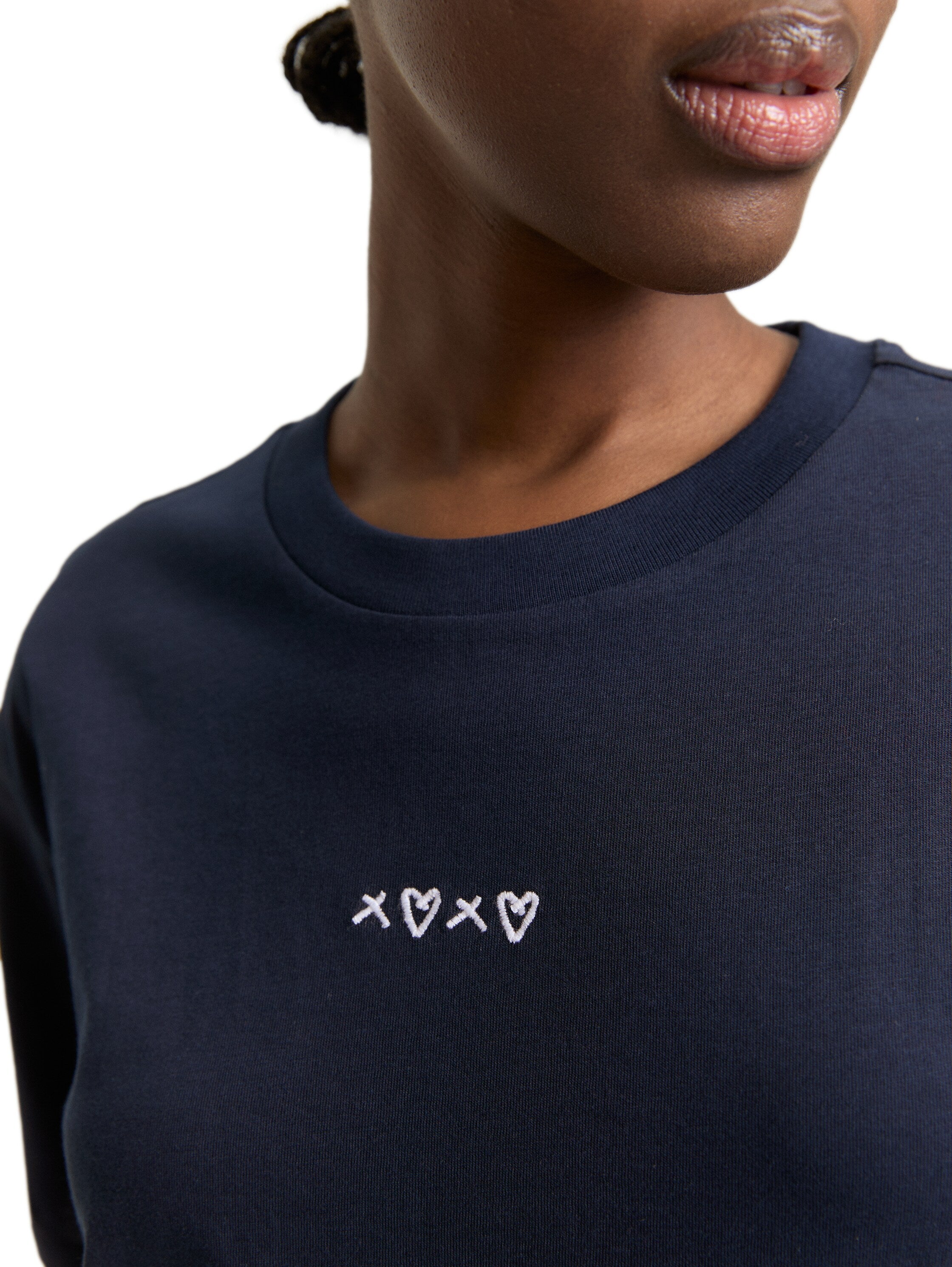 Tom Tailor Navy T-Shirt With Small Front Design