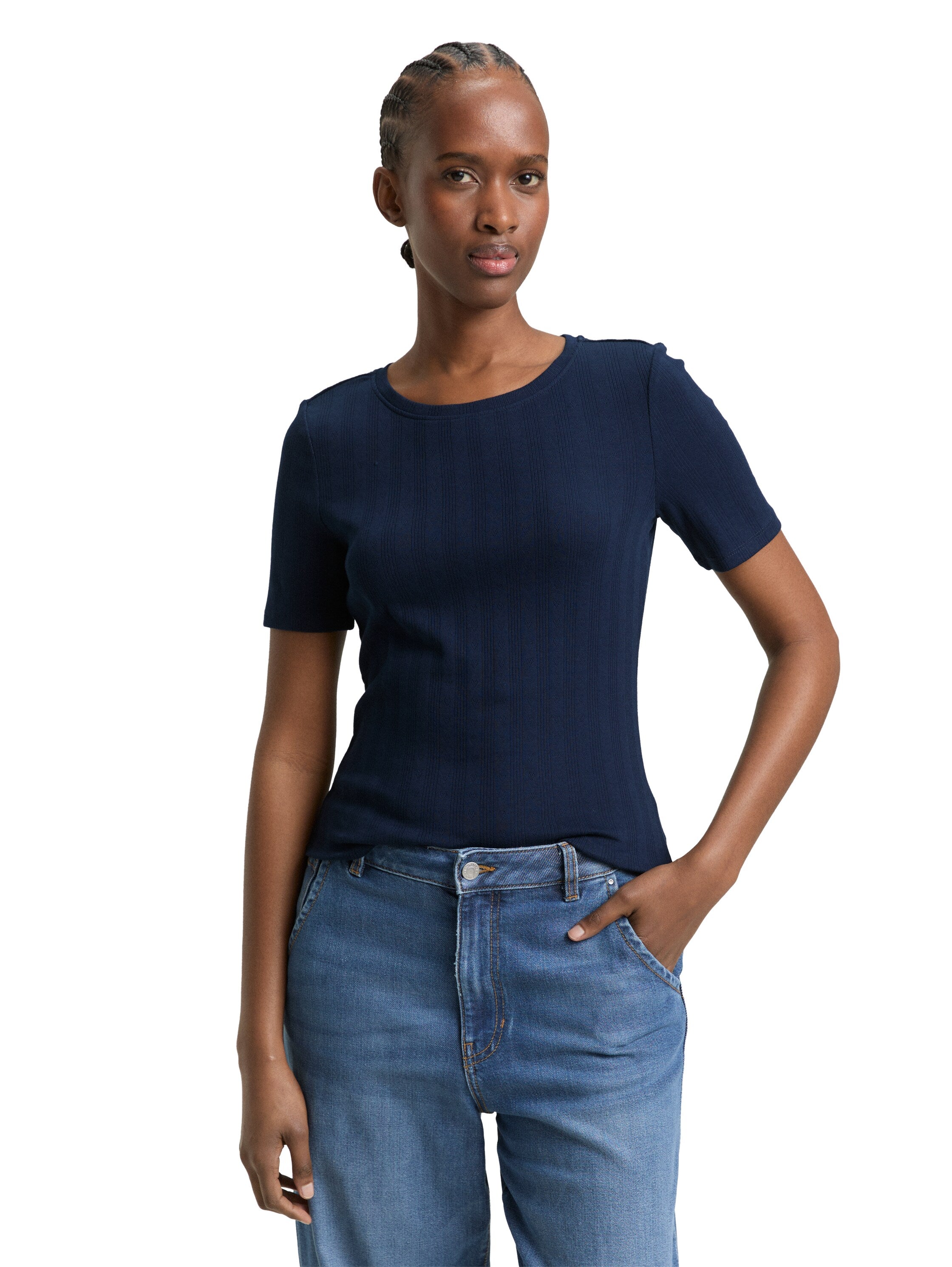 Tom Tailor Navy Slim Fit T-Shirt