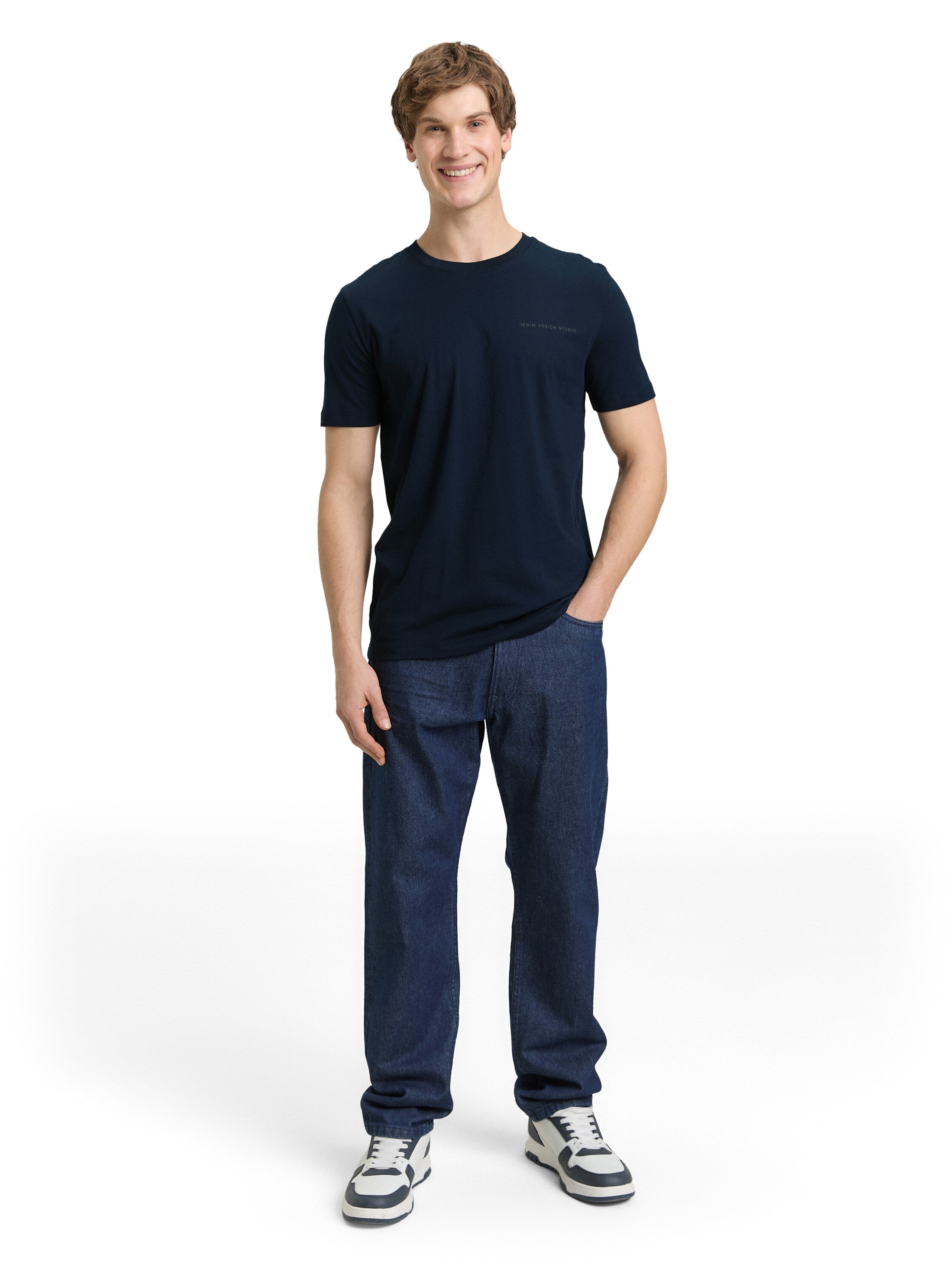 Tom Tailor Short Sleeved Navy T-Shirt