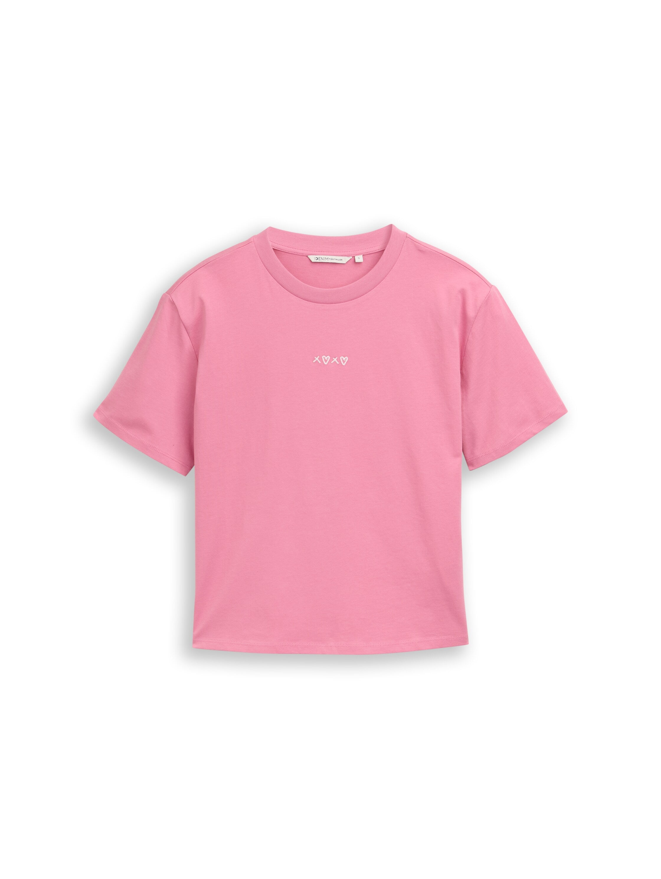 Tom Tailor Pink T-Shirt With Small Front Design