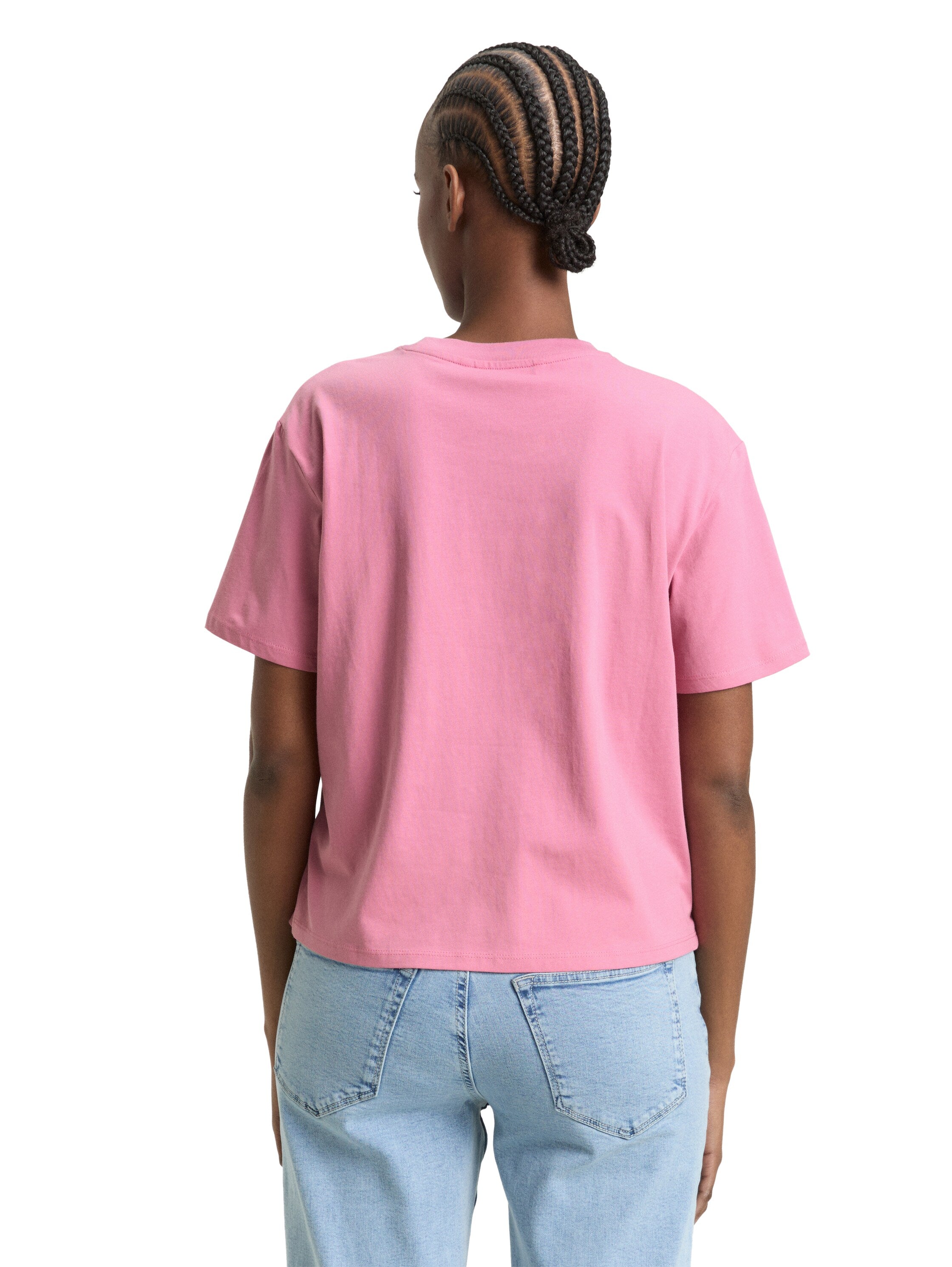 Tom Tailor Pink T-Shirt With Small Front Design