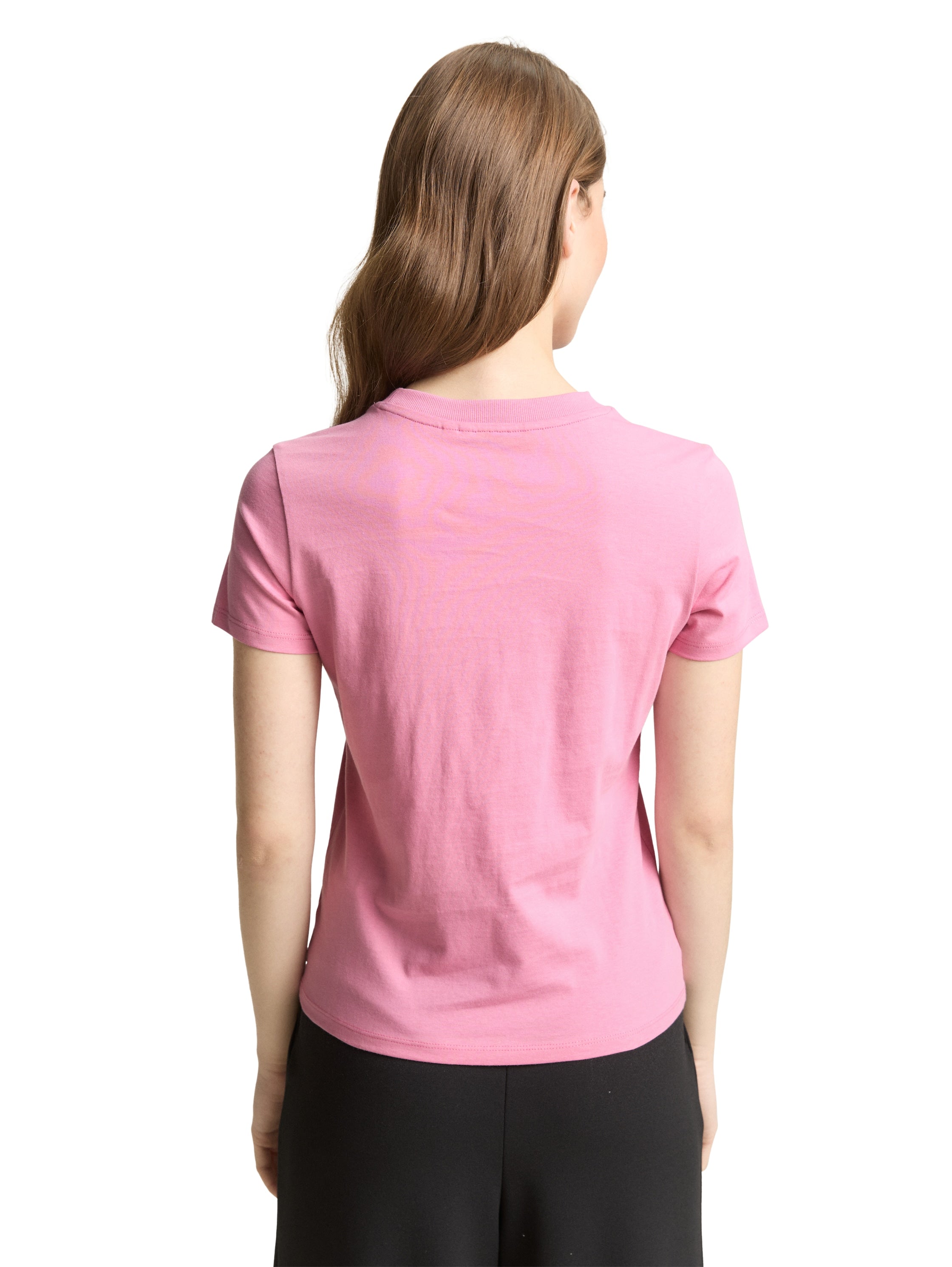 Tom Tailor Pink Full Of Love Print Design T-Shirt