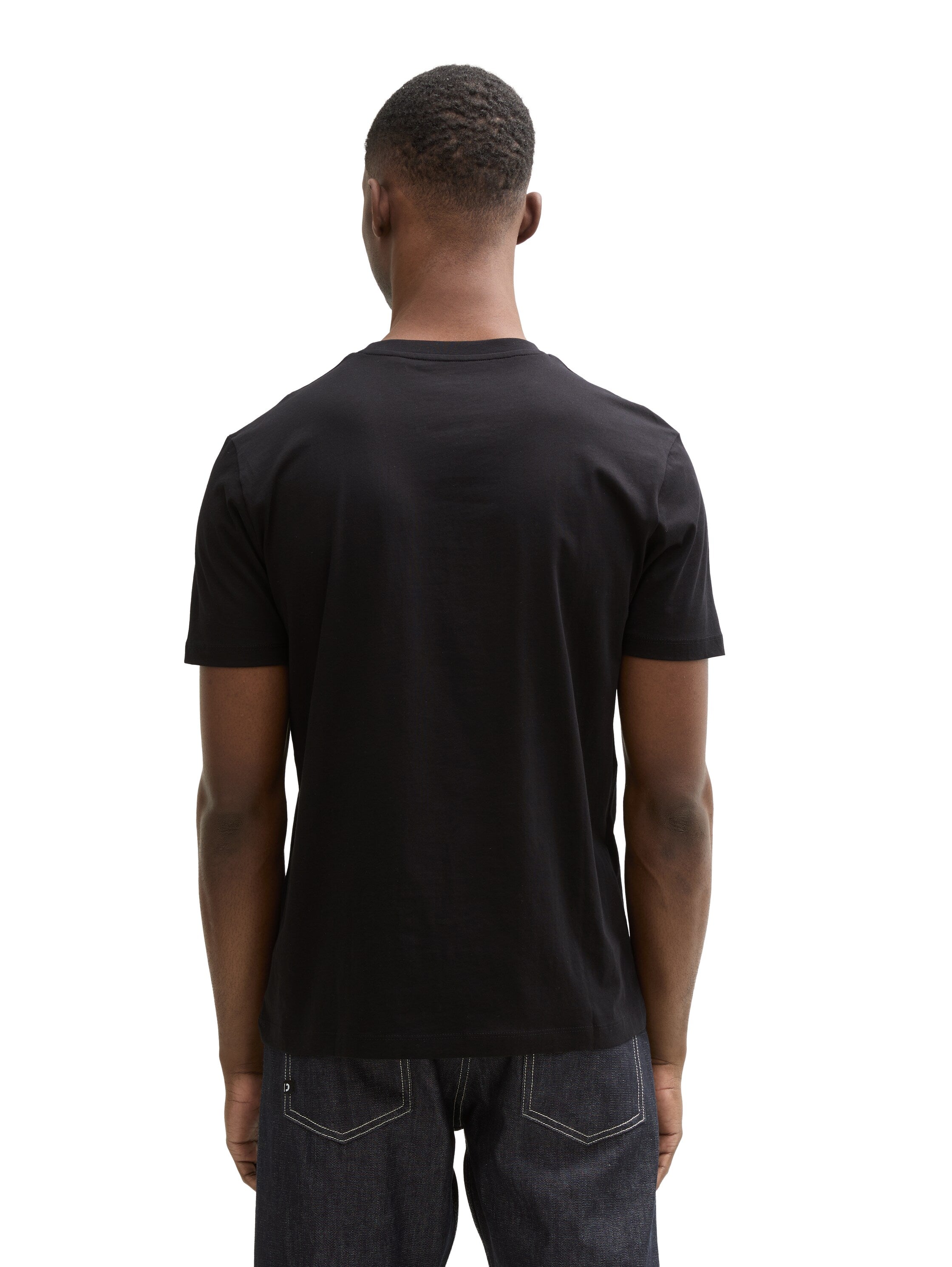 Tom Tailor Black Short Sleeved T-Shirt