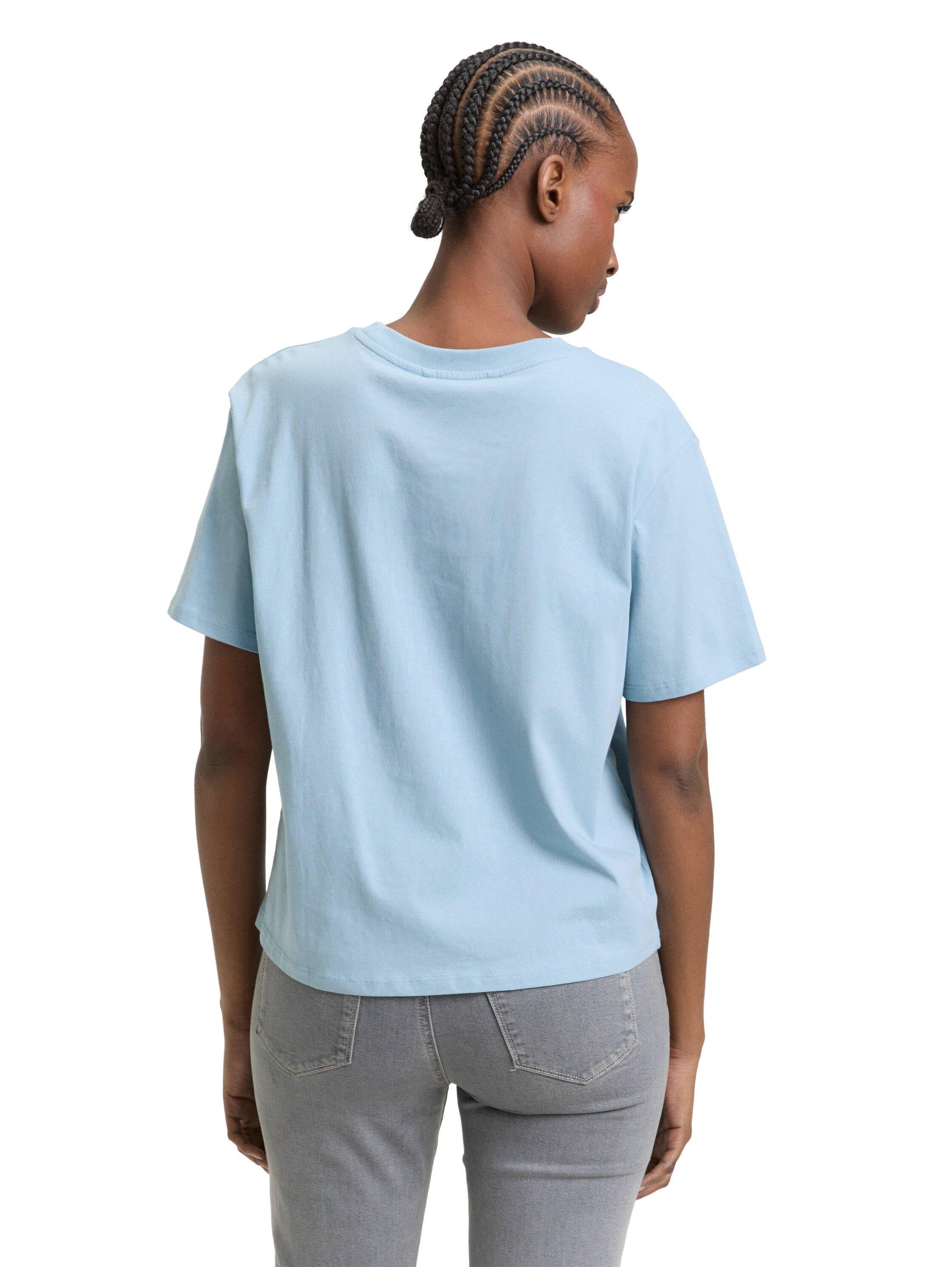 Tom Tailor Blue T-Shirt With Small Front Design