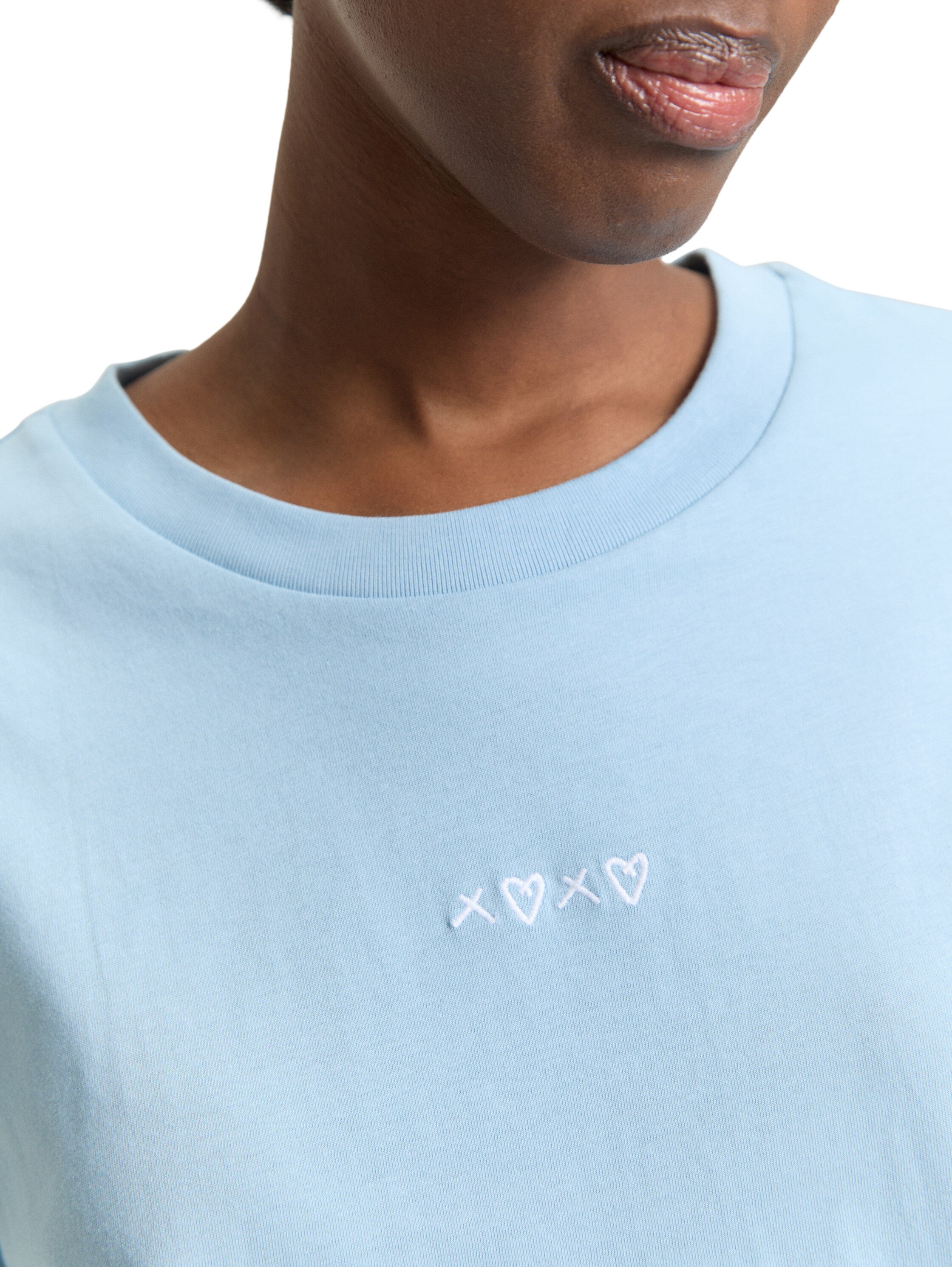 Tom Tailor Blue T-Shirt With Small Front Design