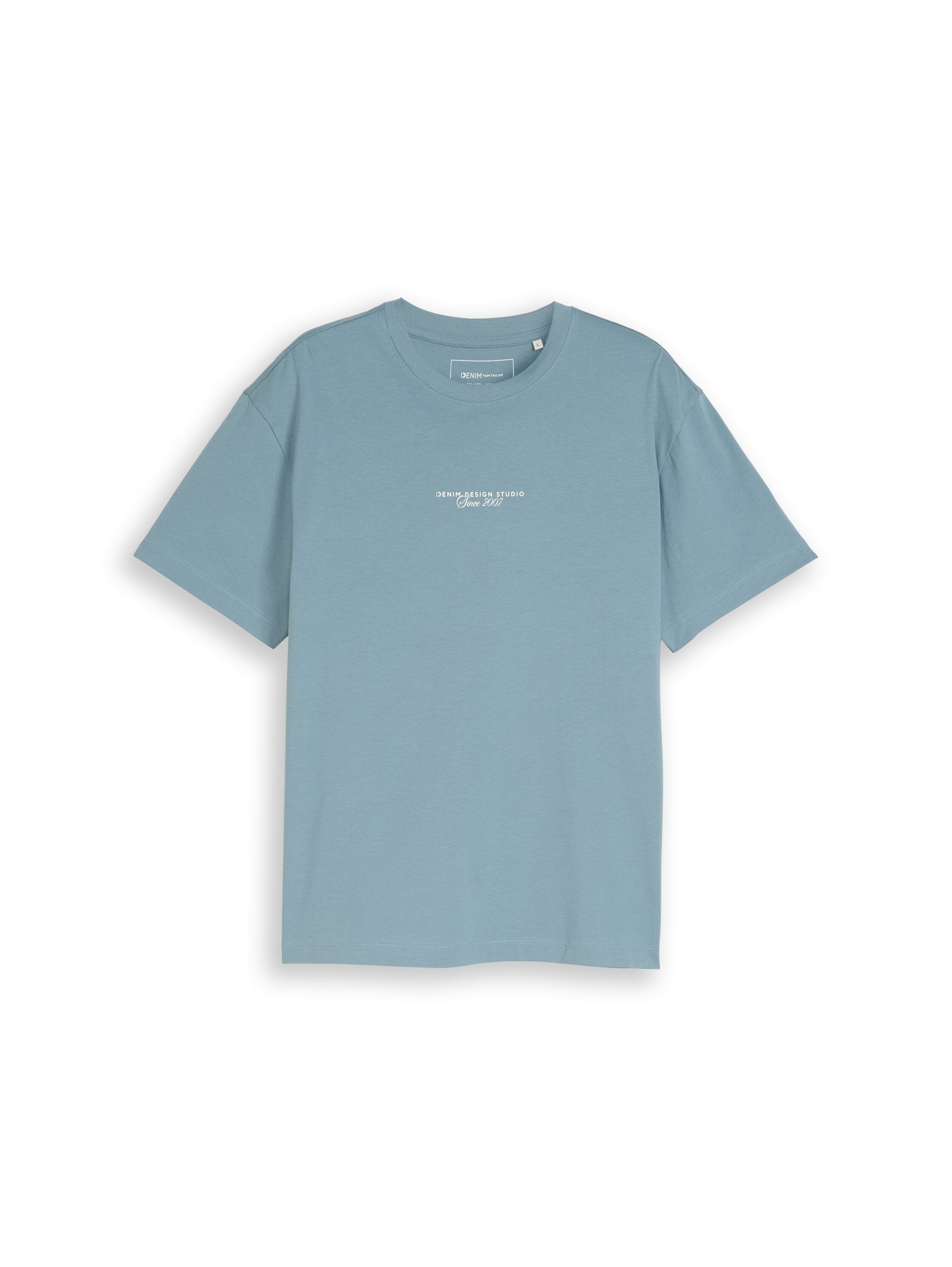 Tom Tailor Blue T-Shirt With Back Print