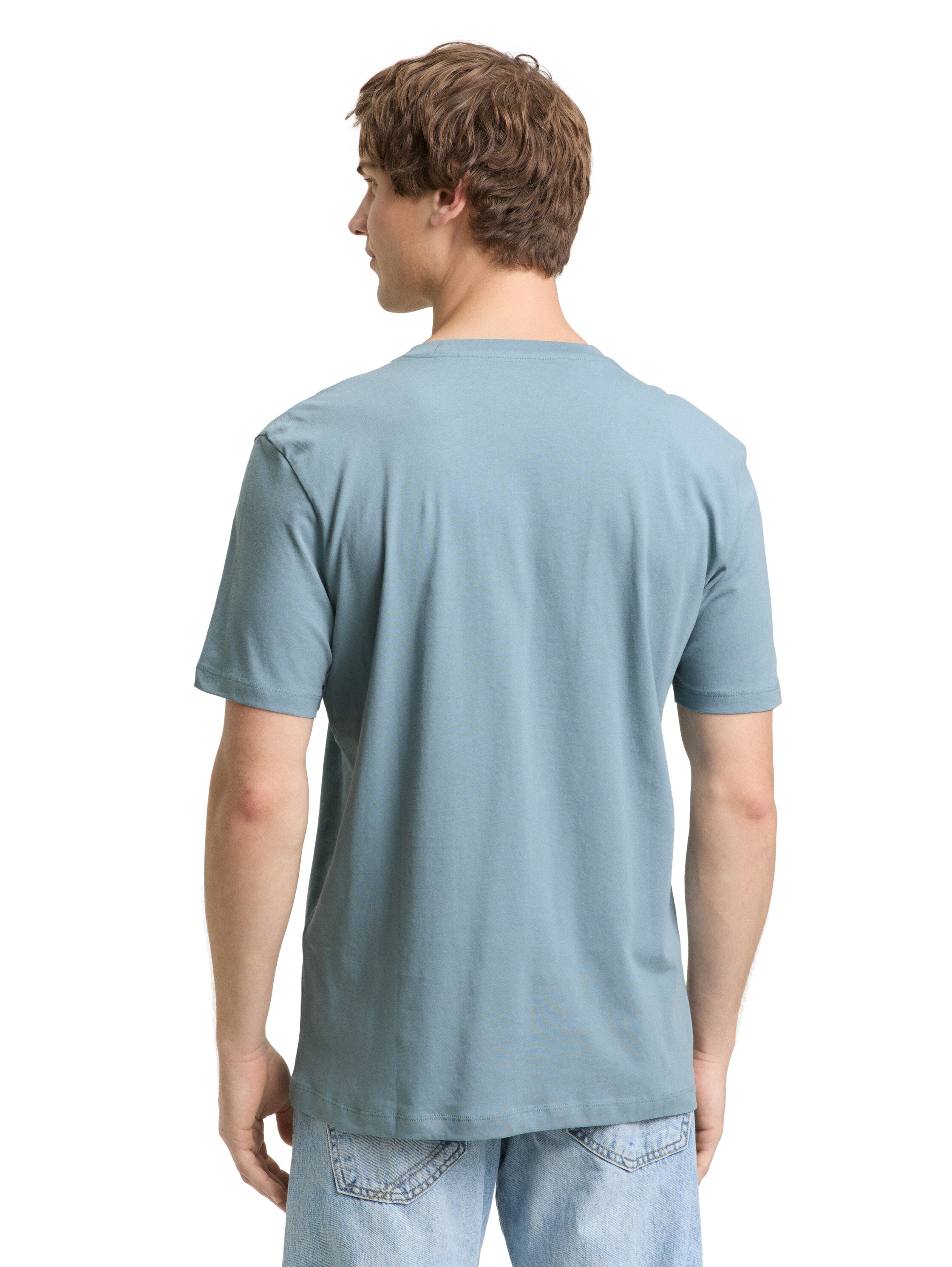 Tom Tailor Short Sleeved Blue T-Shirt