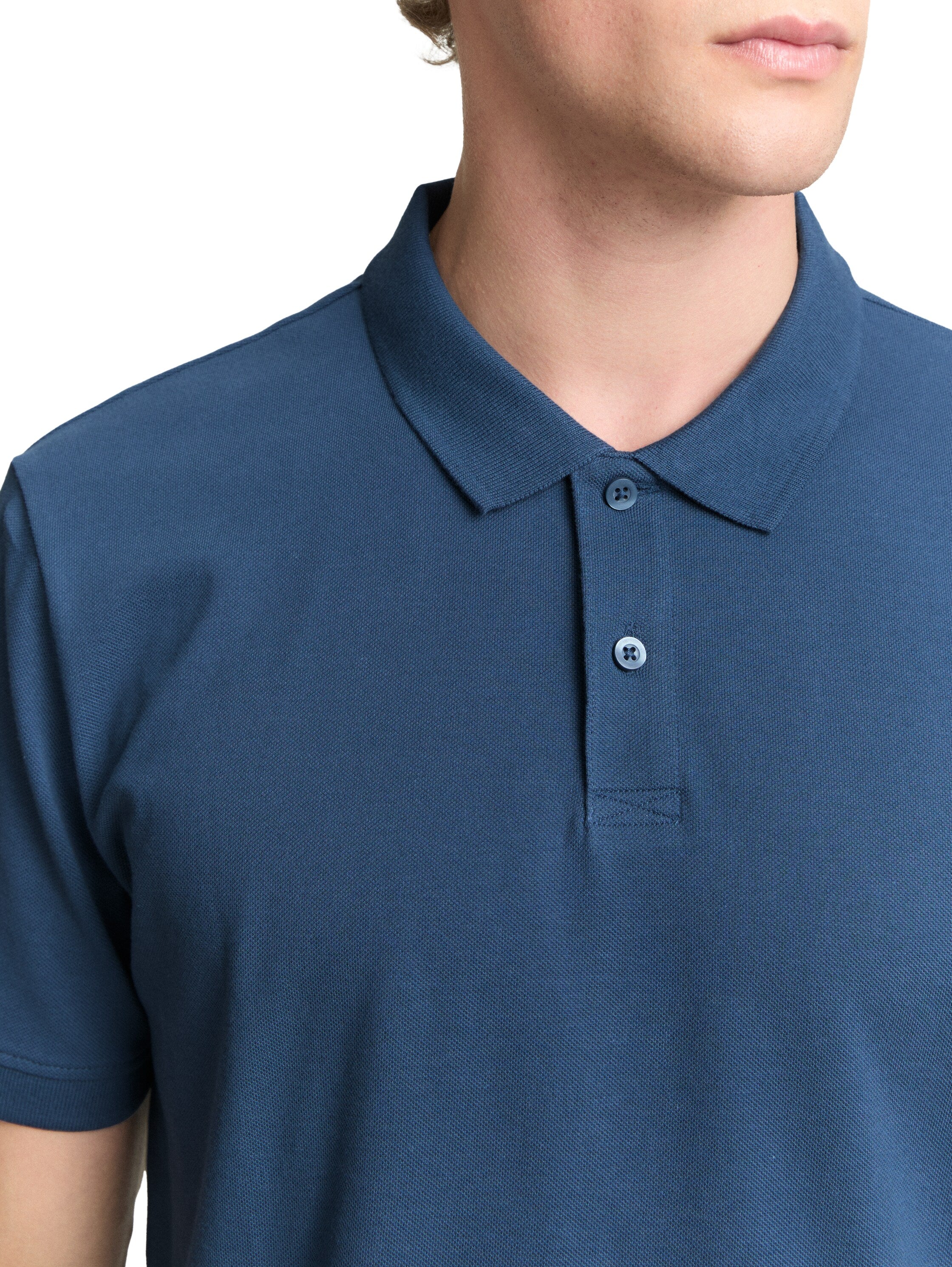 Tom Tailor Blue Cotton Piqué Polo Shirt