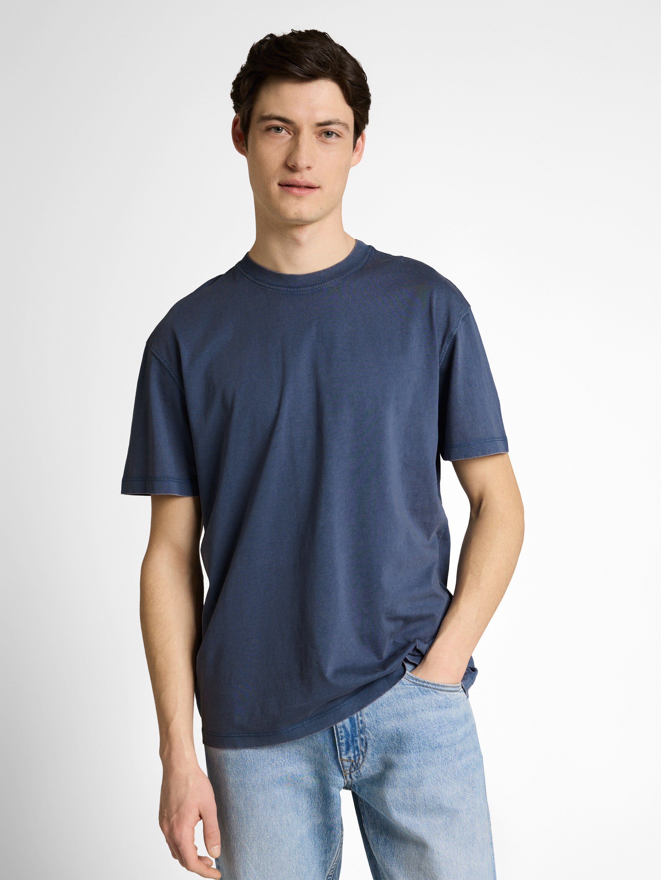 Tom Tailor Blue Short Sleeved Plain T-Shirt