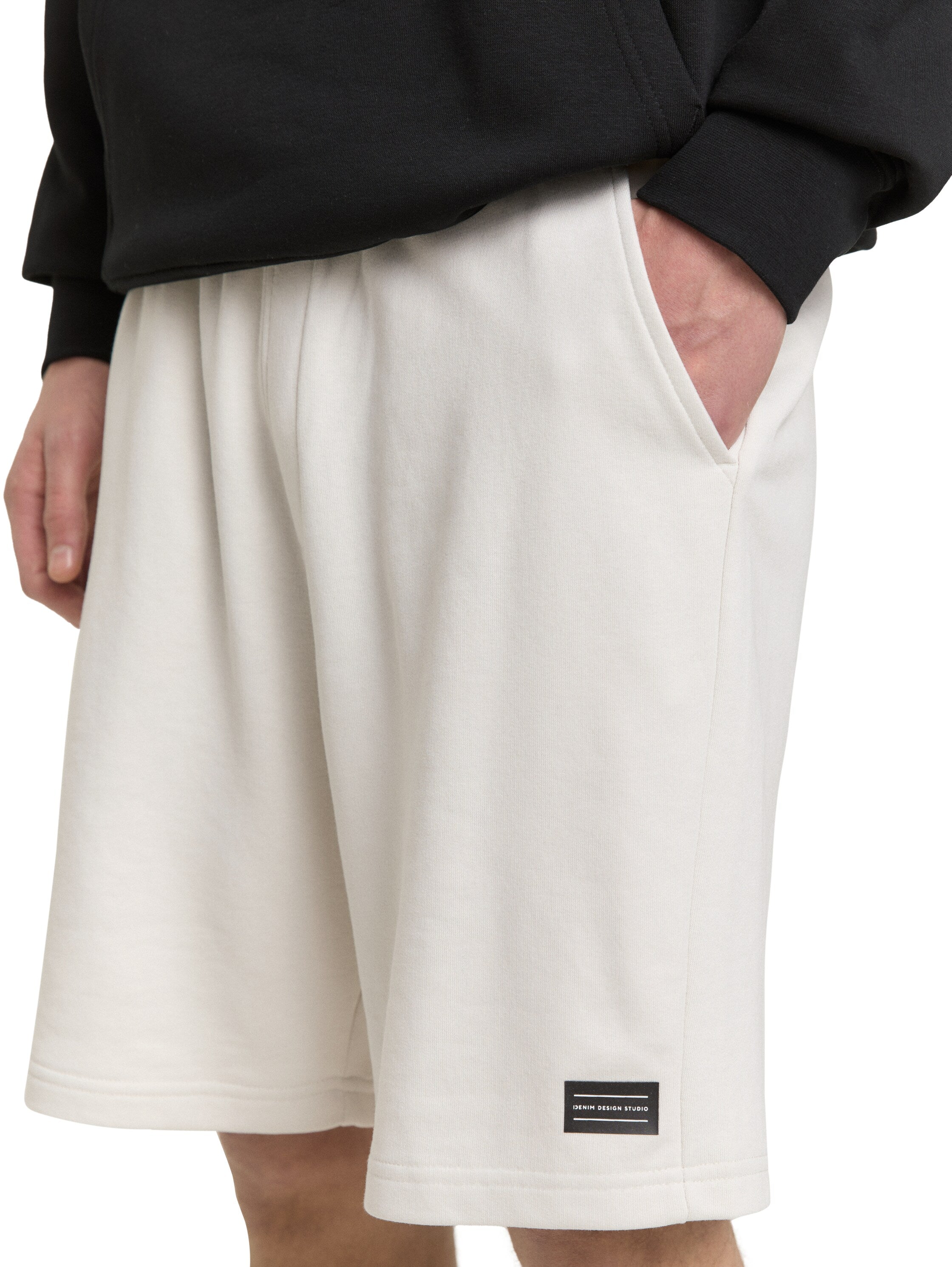 Tom Tailor White Relaxed Sweat Shorts