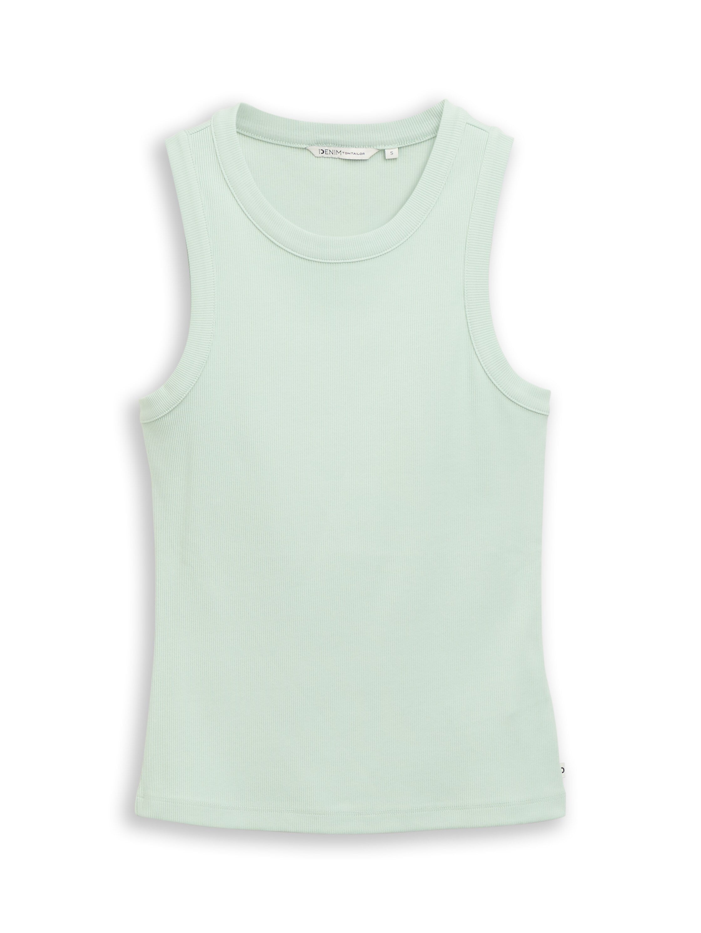 Tom Tailor Light Match Slim-Fit Top With Ribbed Texture