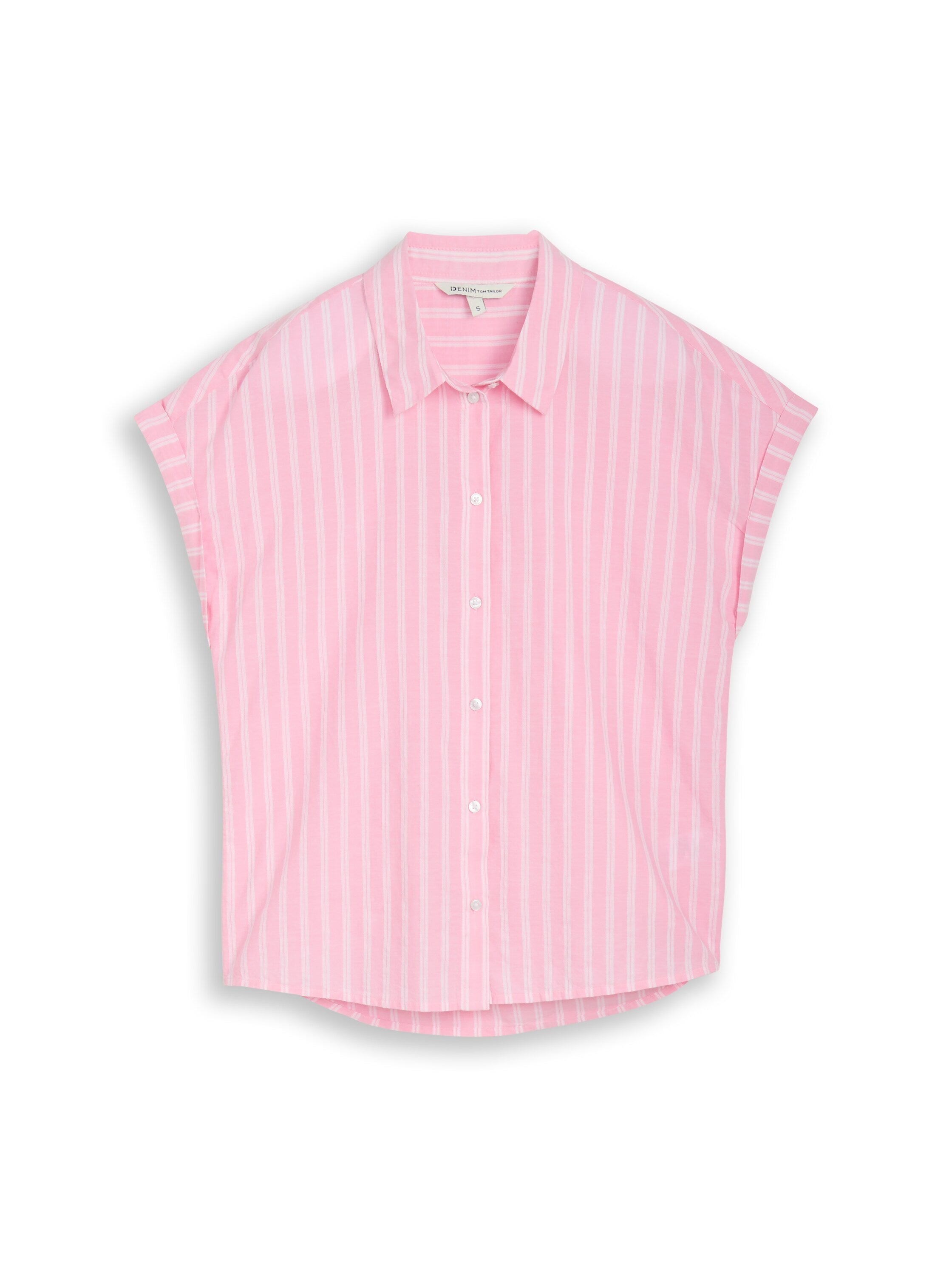 Tom Tailor Pink White Striped Shirt