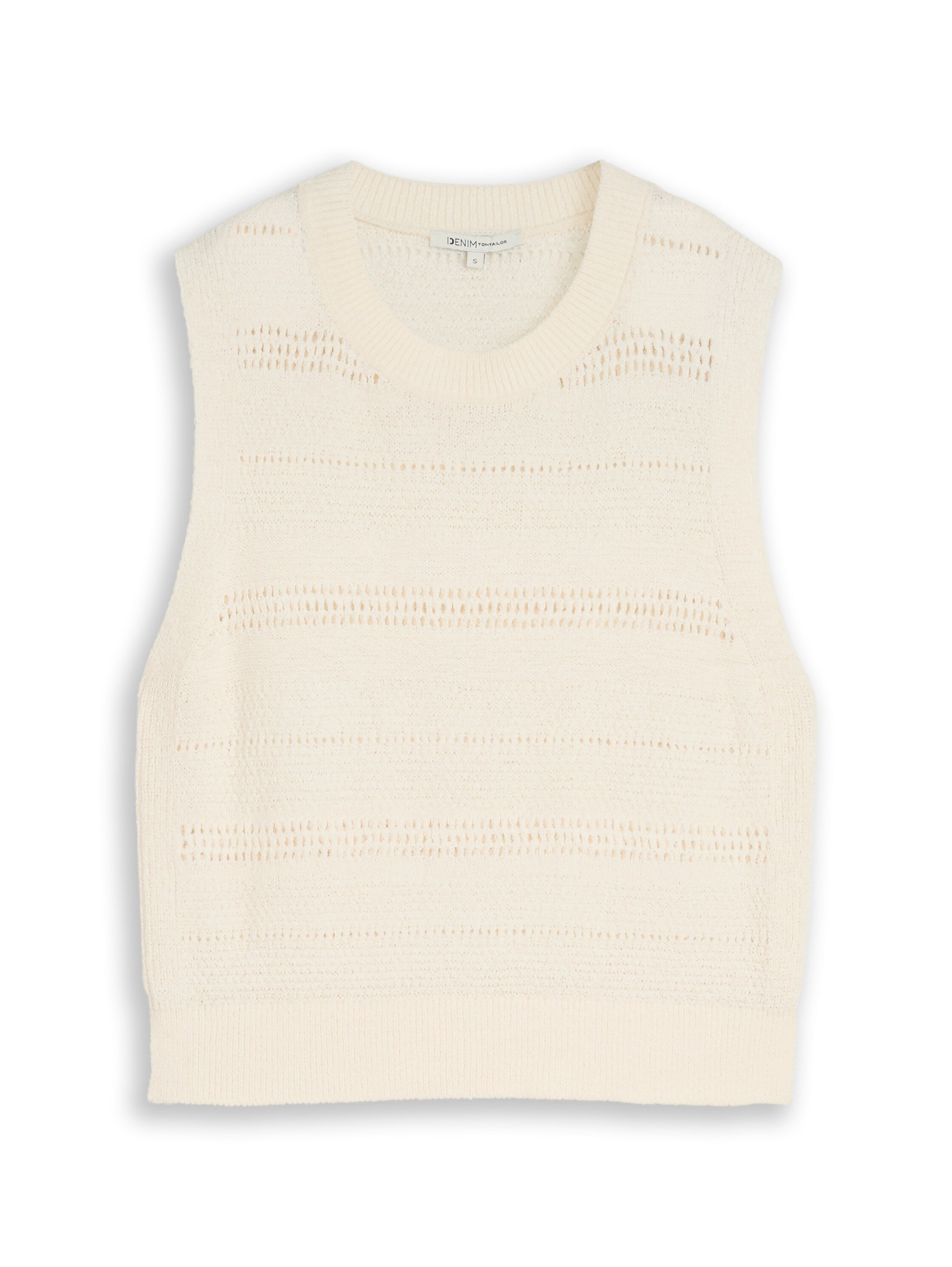 Tom Tailor Gardenia White Sleeveless Top