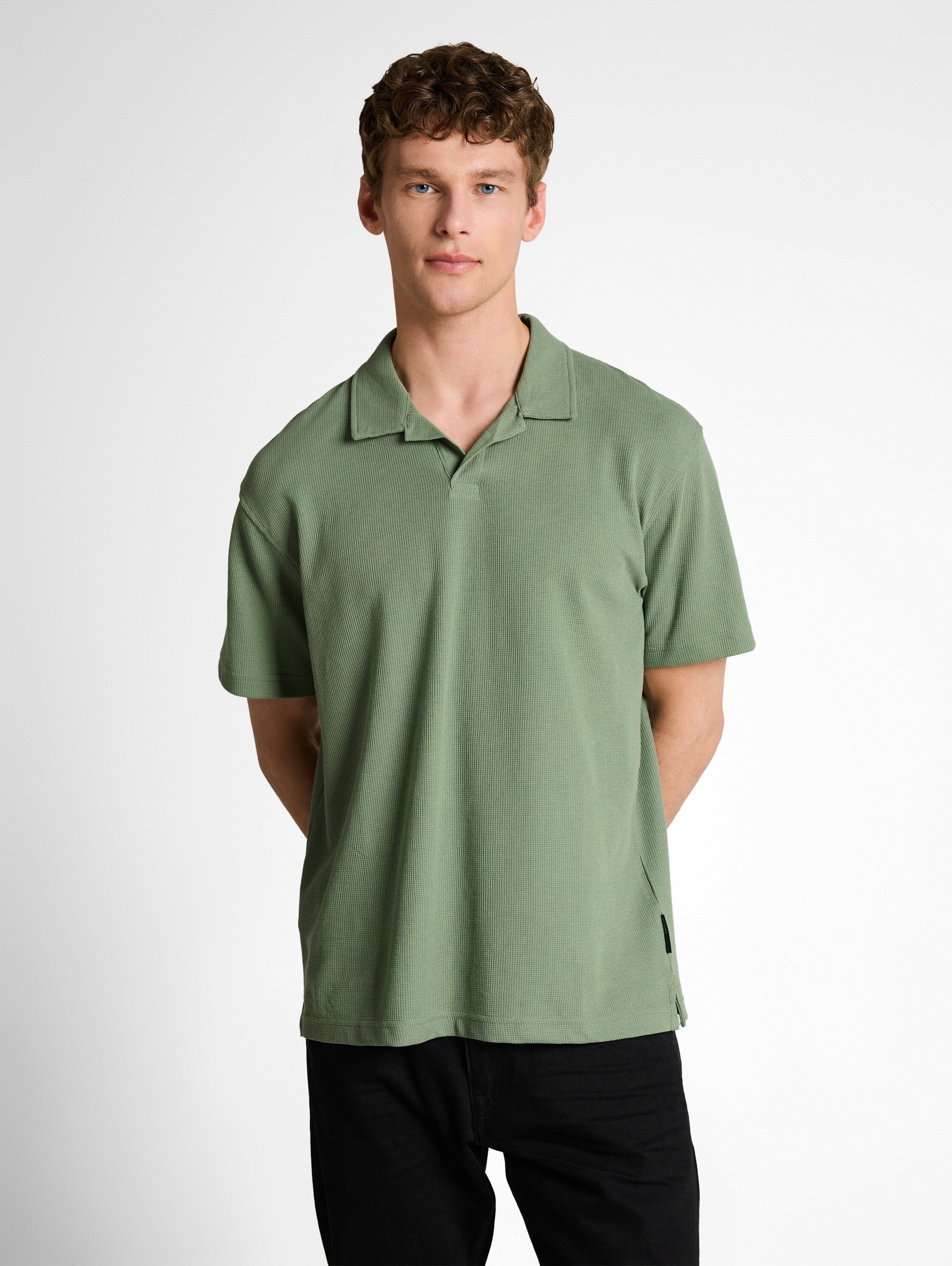 Tom Tailor Green Olive Short Sleeved Polo