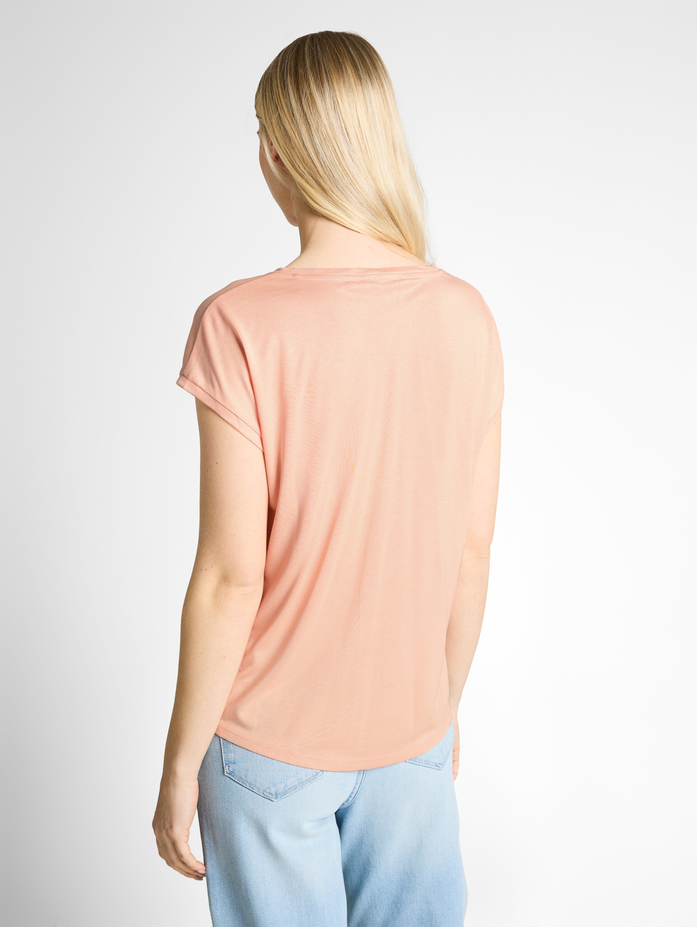 Tom Tailor Orange Parfait V Neck T-Shirt