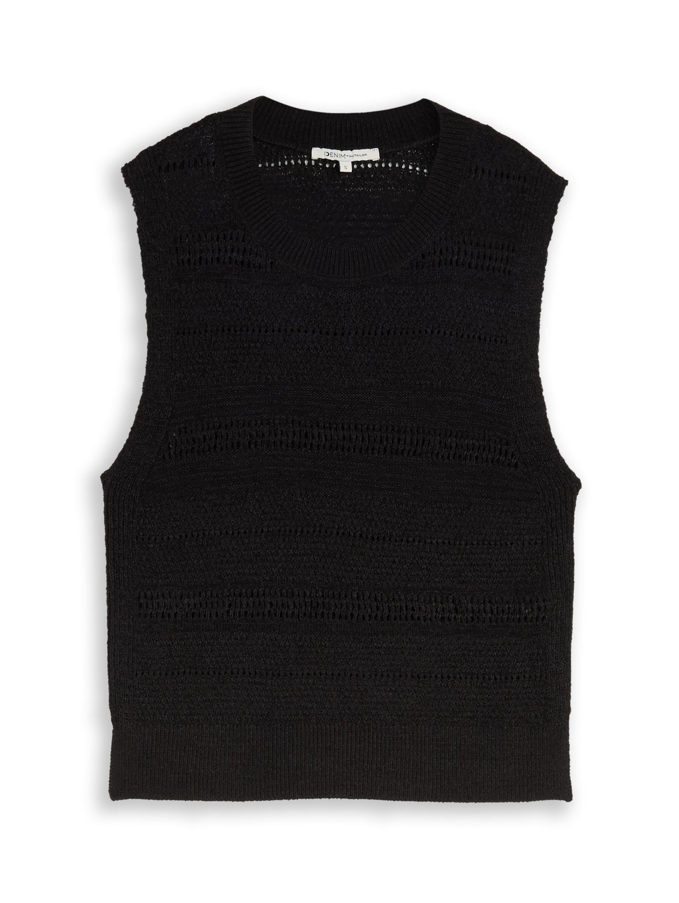 Tom Tailor Black Sleeveless Top