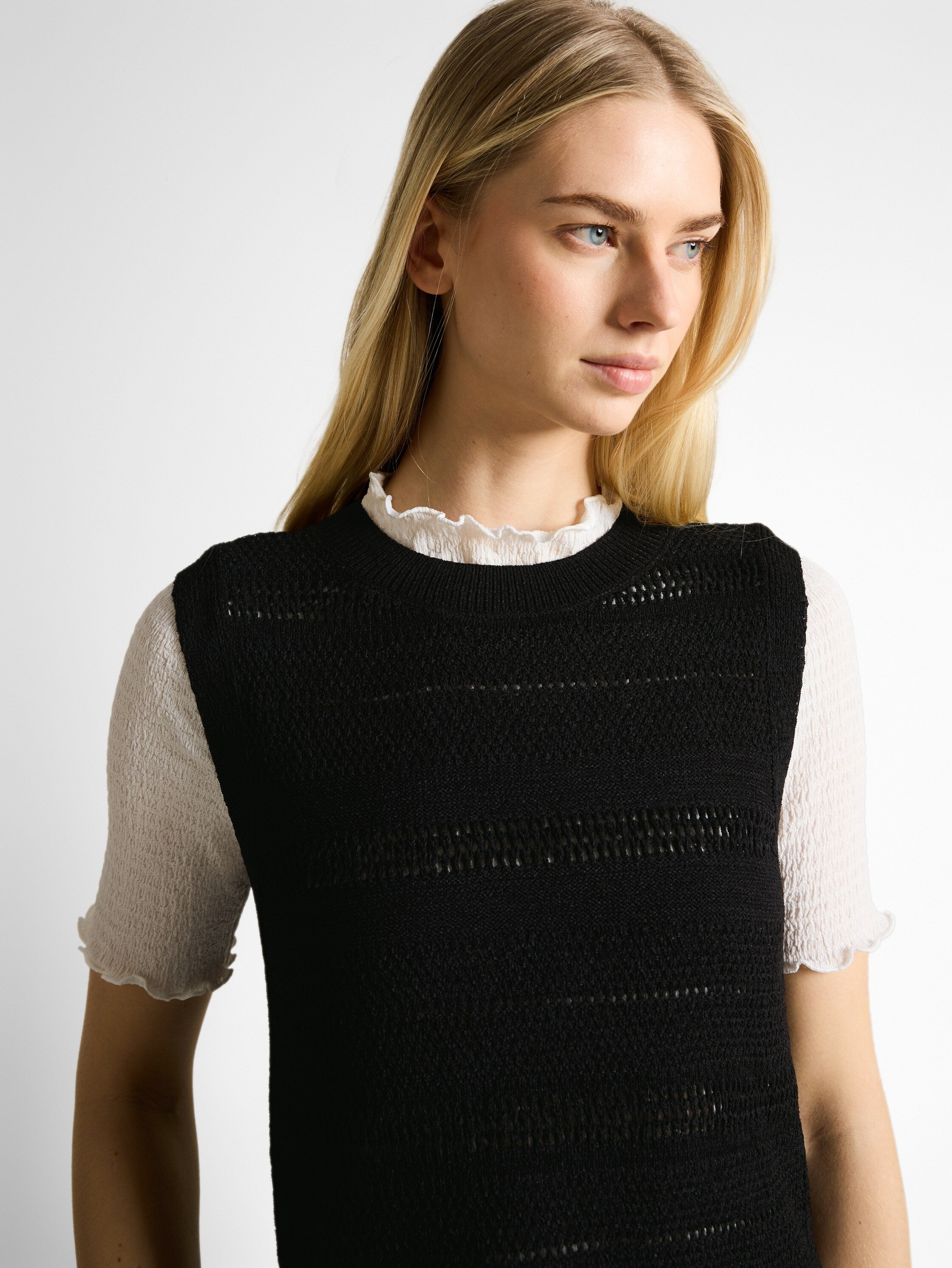 Tom Tailor Black Sleeveless Top