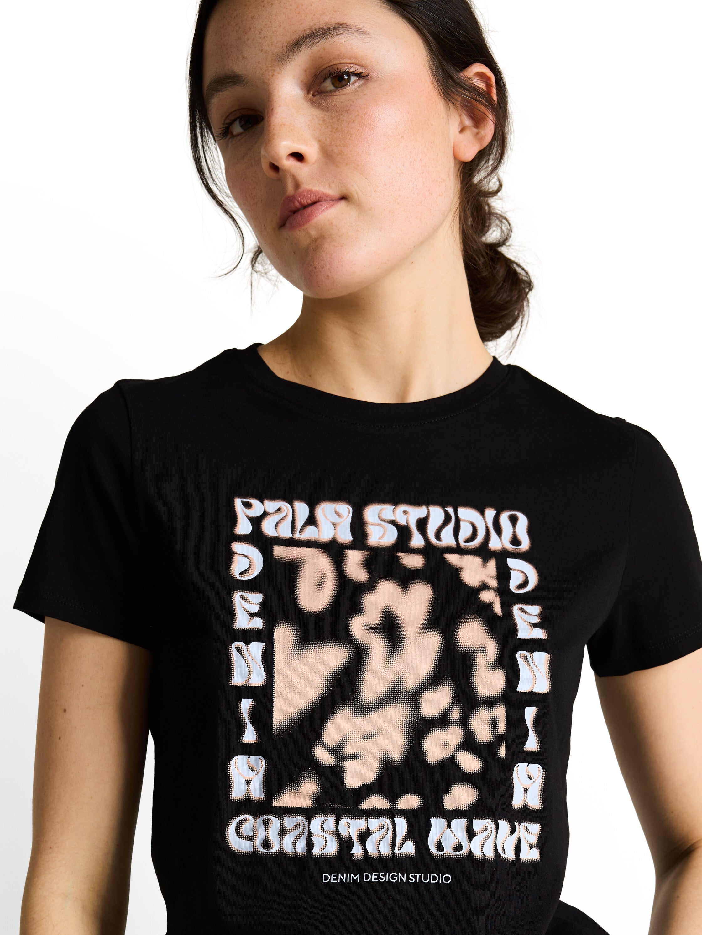 Tom Tailor Black T-shirt With Print