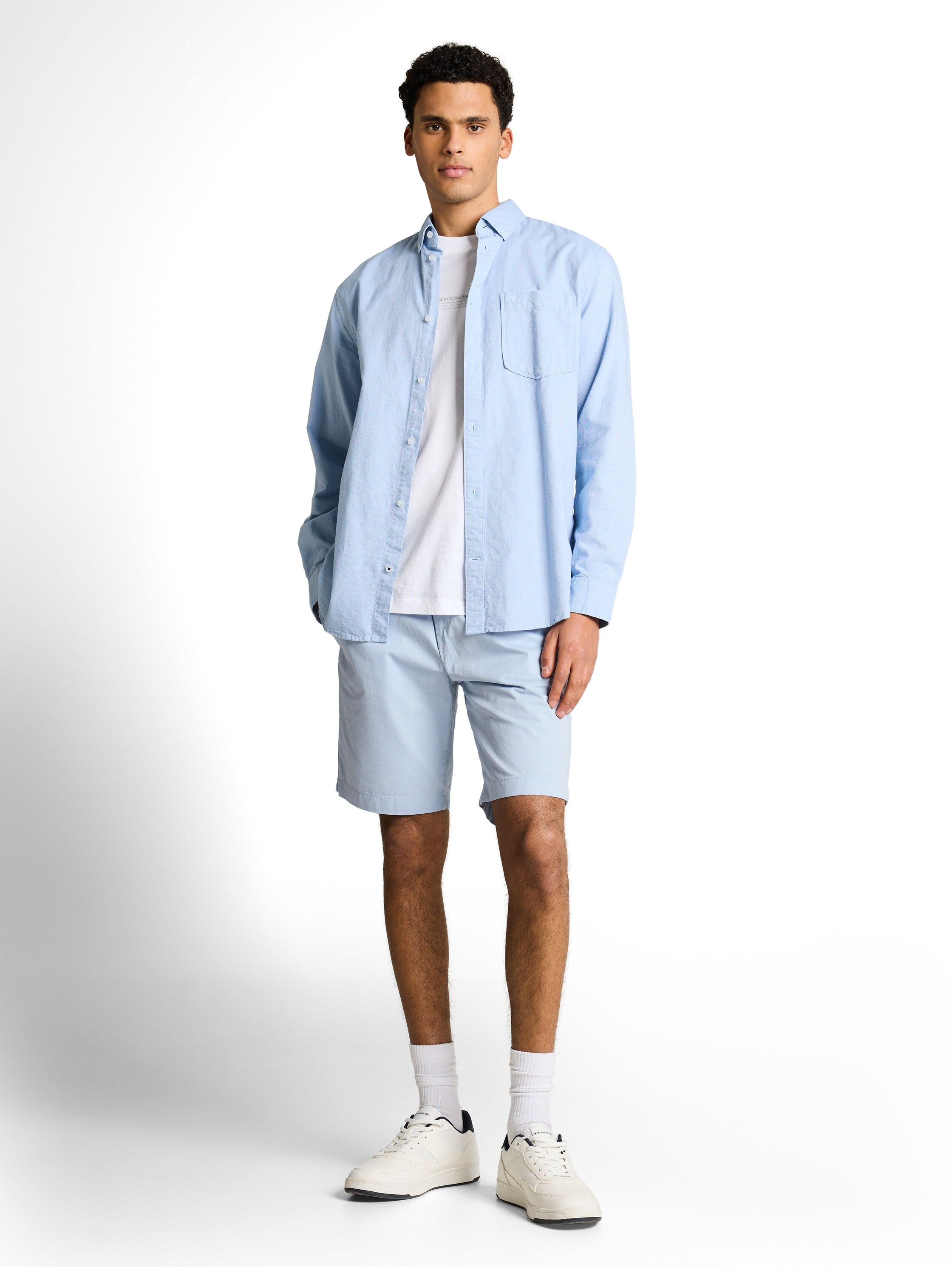Tom Tailor Blue Cotton Shorts