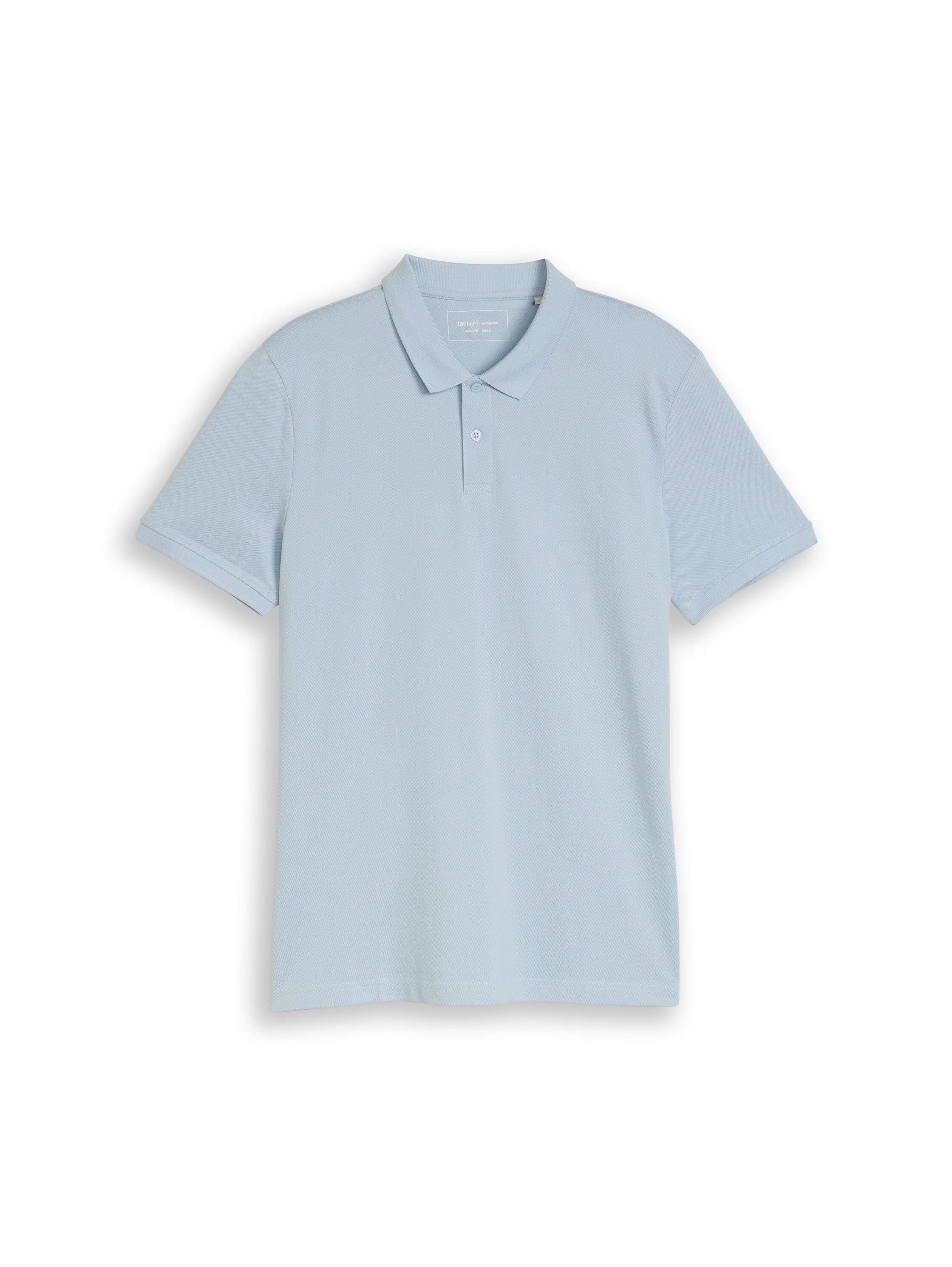 Tom Tailor Light Blue Cotton Piqué Polo Shirt