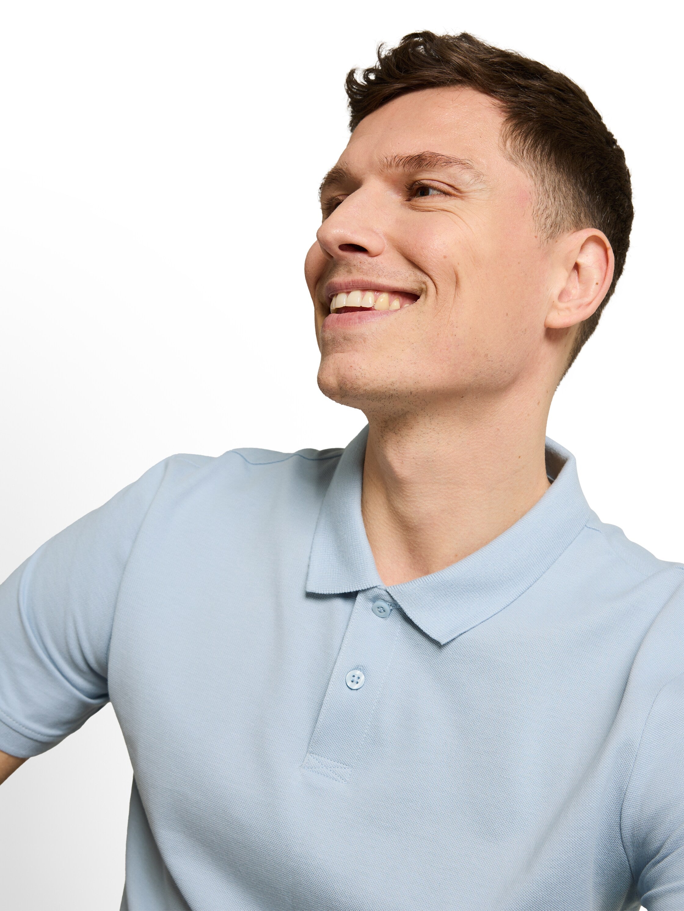 Tom Tailor Light Blue Cotton Piqué Polo Shirt
