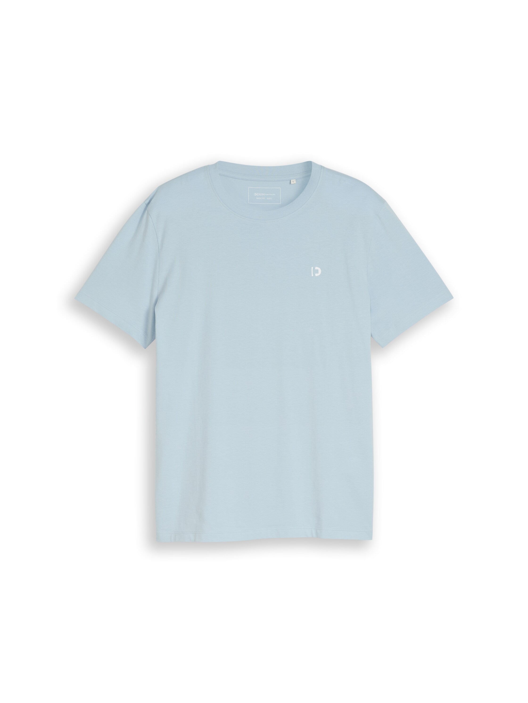 Tom Tailor Blue Round Neck T-Shirt With Back Design