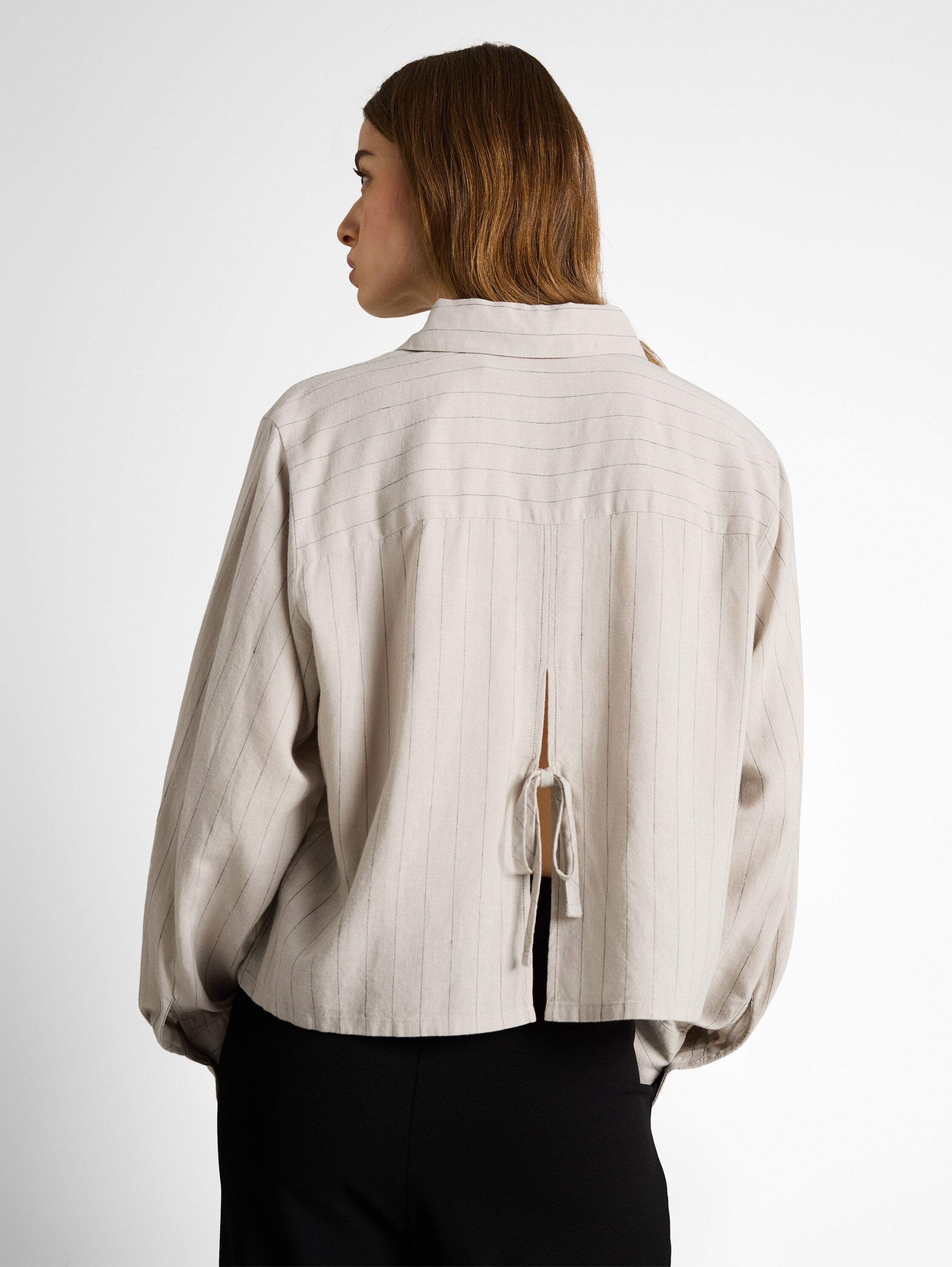 Tom Tailor Boxy Fit Shirt Blouse With Bow Back Detail