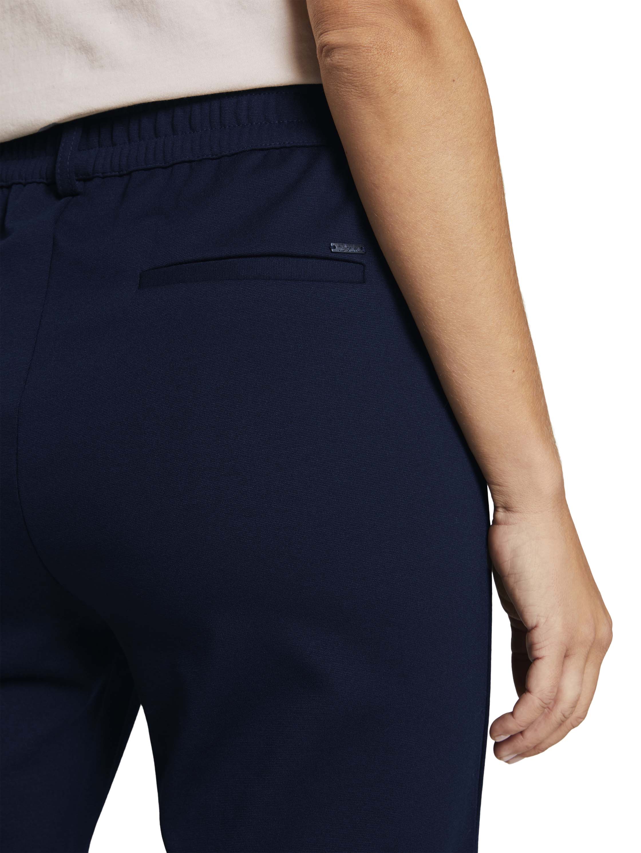 Tom Tailor Relaxed Fit Navy Pant With Elastic Waistband