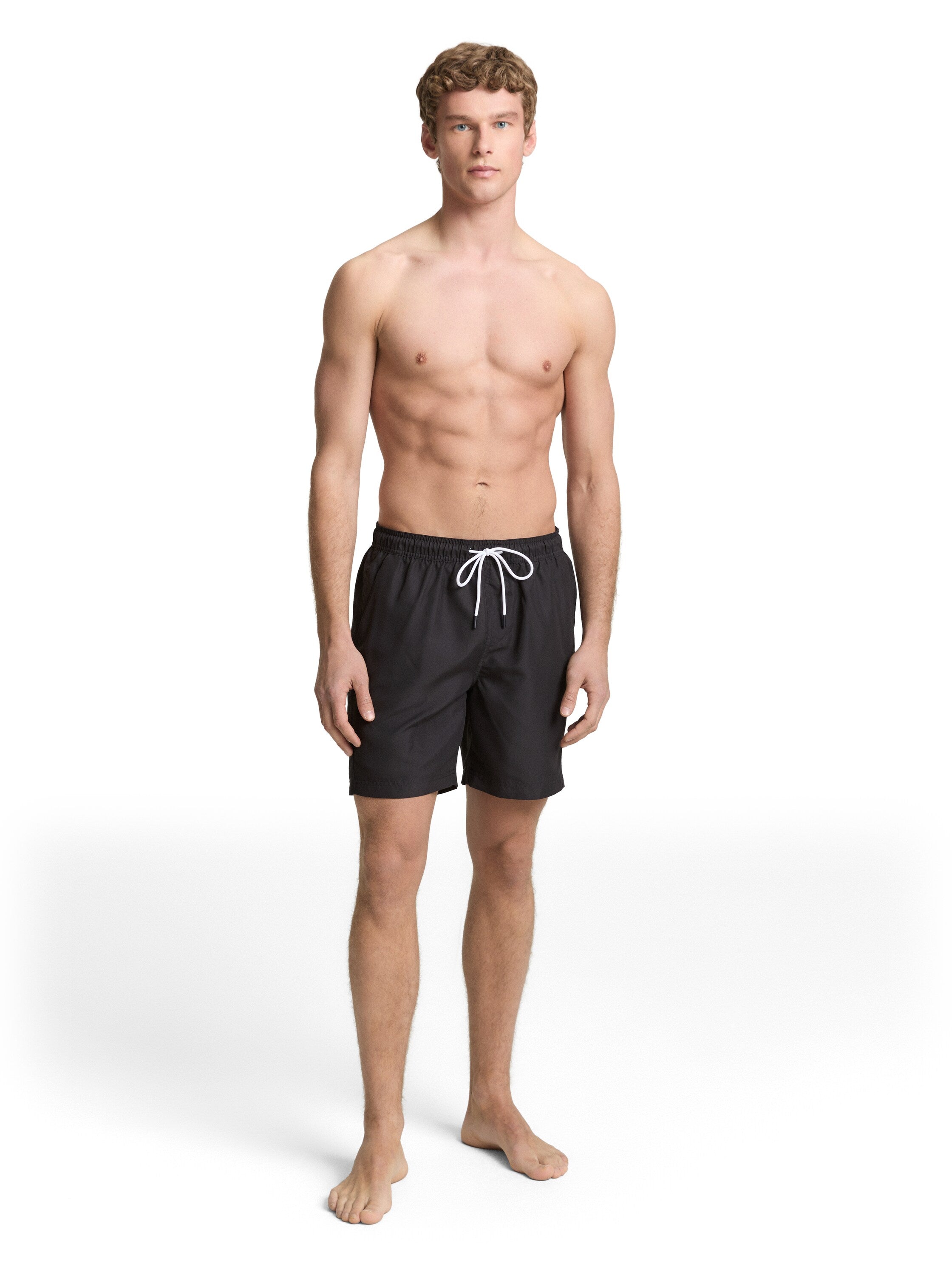 Tom Tailor Black Plain Swim Short