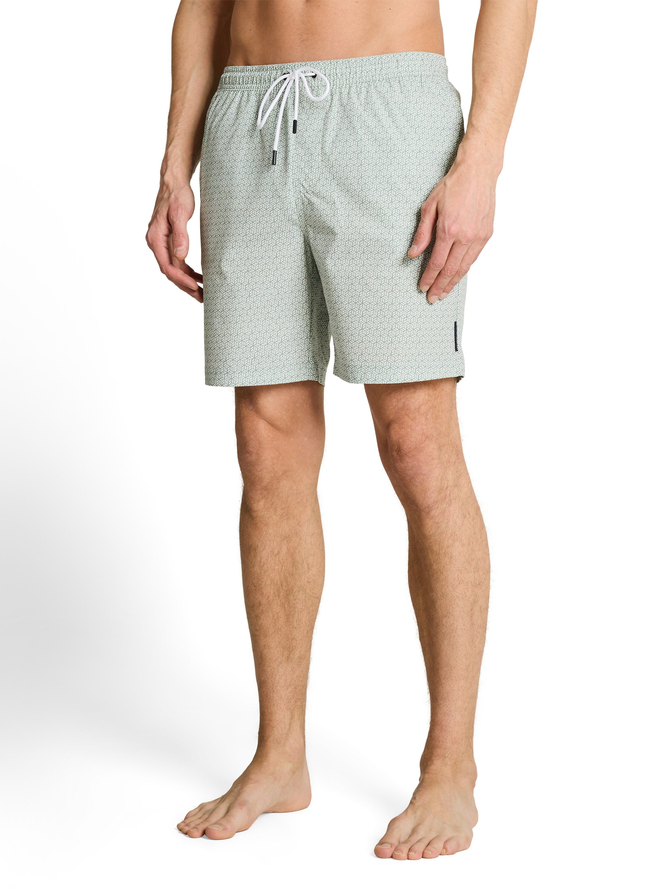 Tom Tailor Green Mint Patterned Swim Shorts