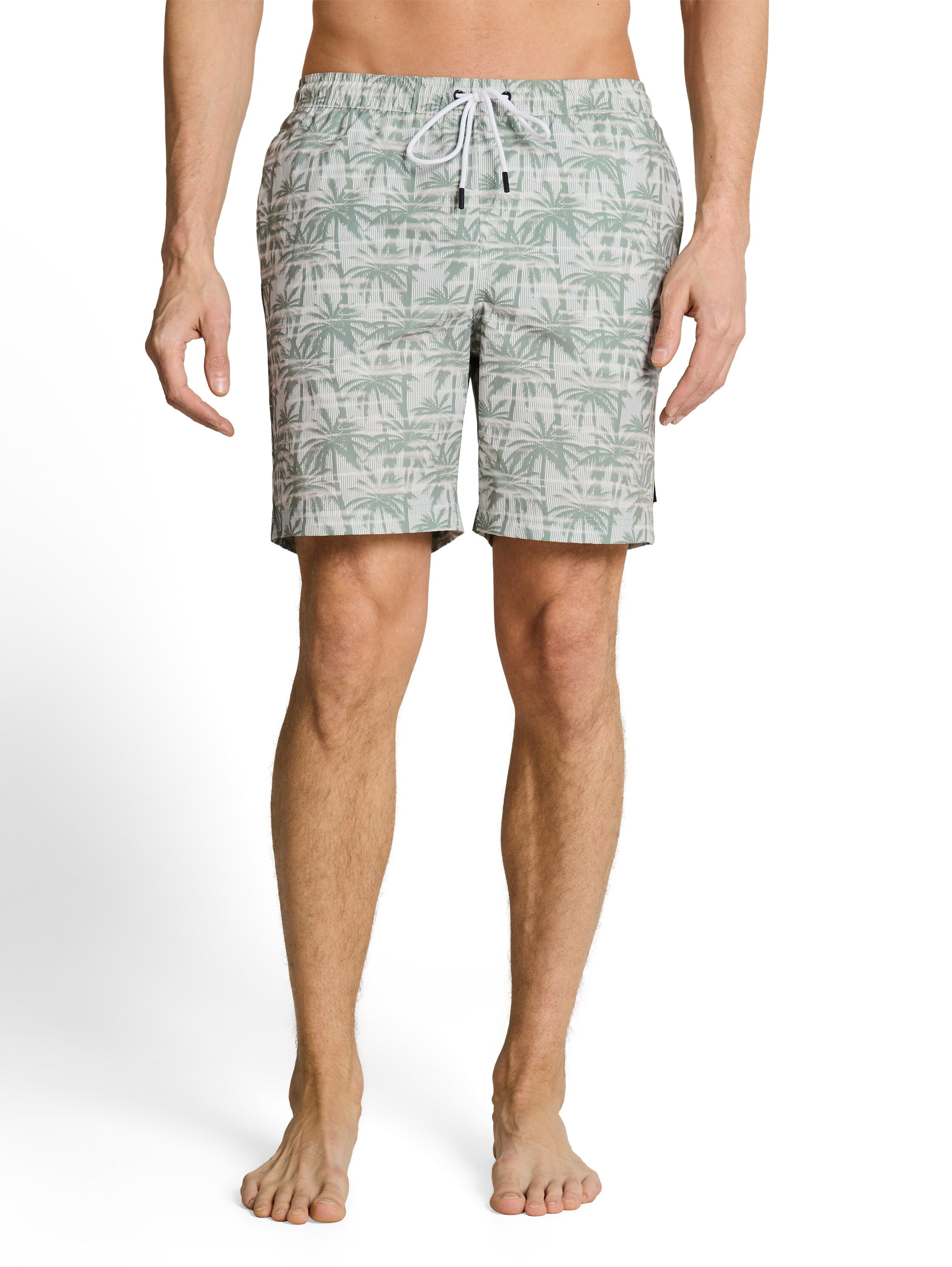 Tom Tailor Palm Patterned Swim Shorts