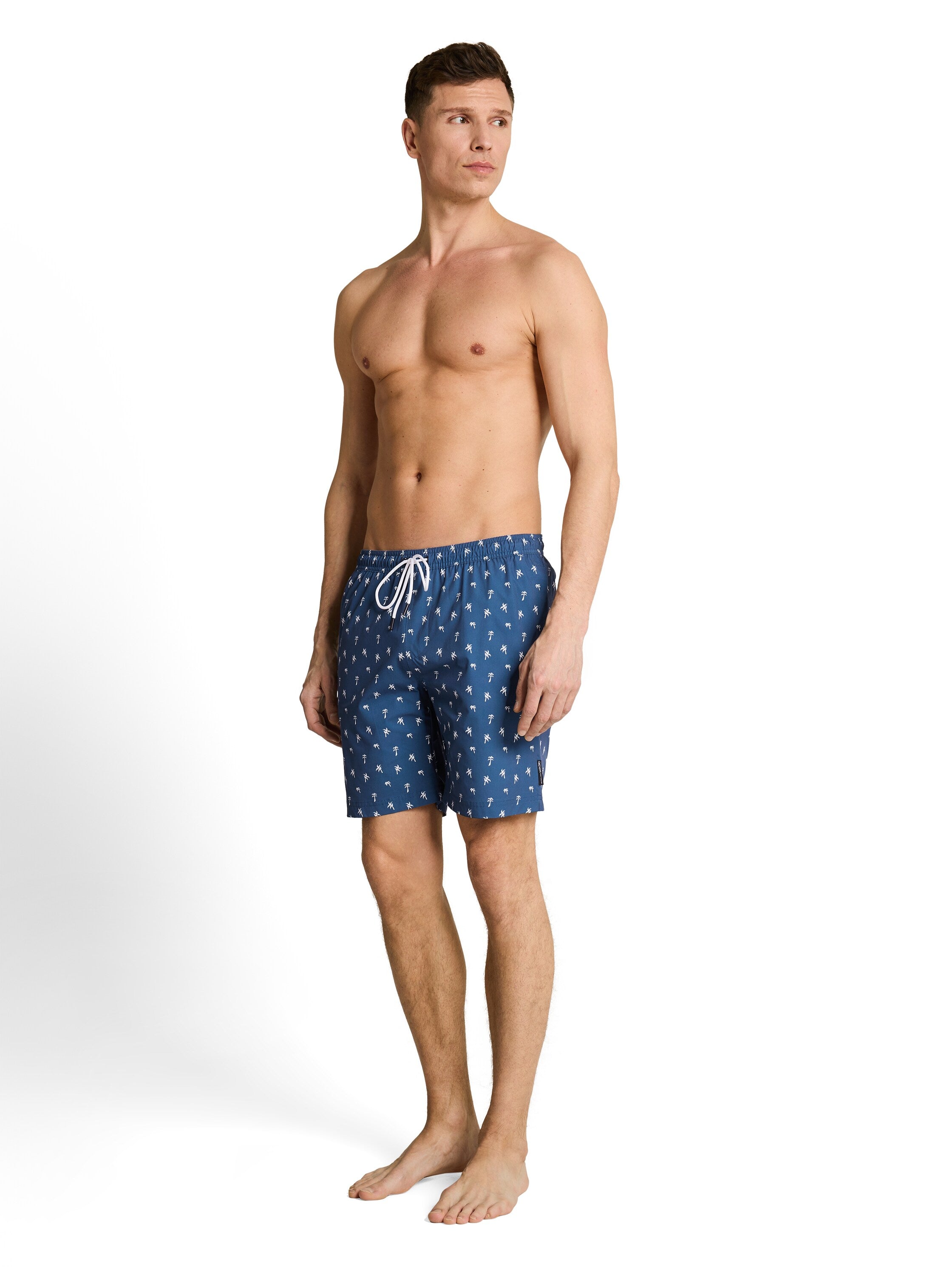 Tom Tailor Blue White Patterned Swim Shorts